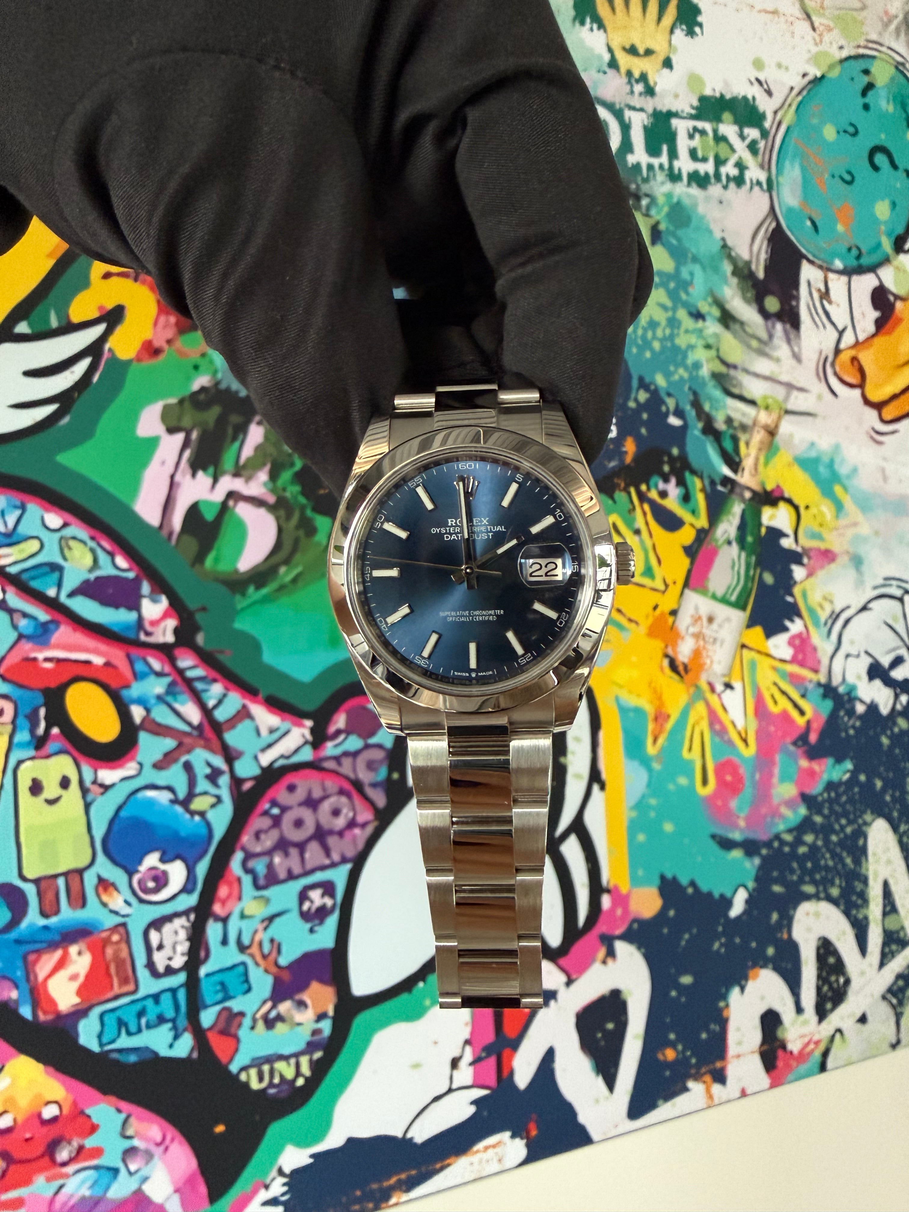 Rolex Datejust 41 | 126300 blau oyster | 2019 | full set