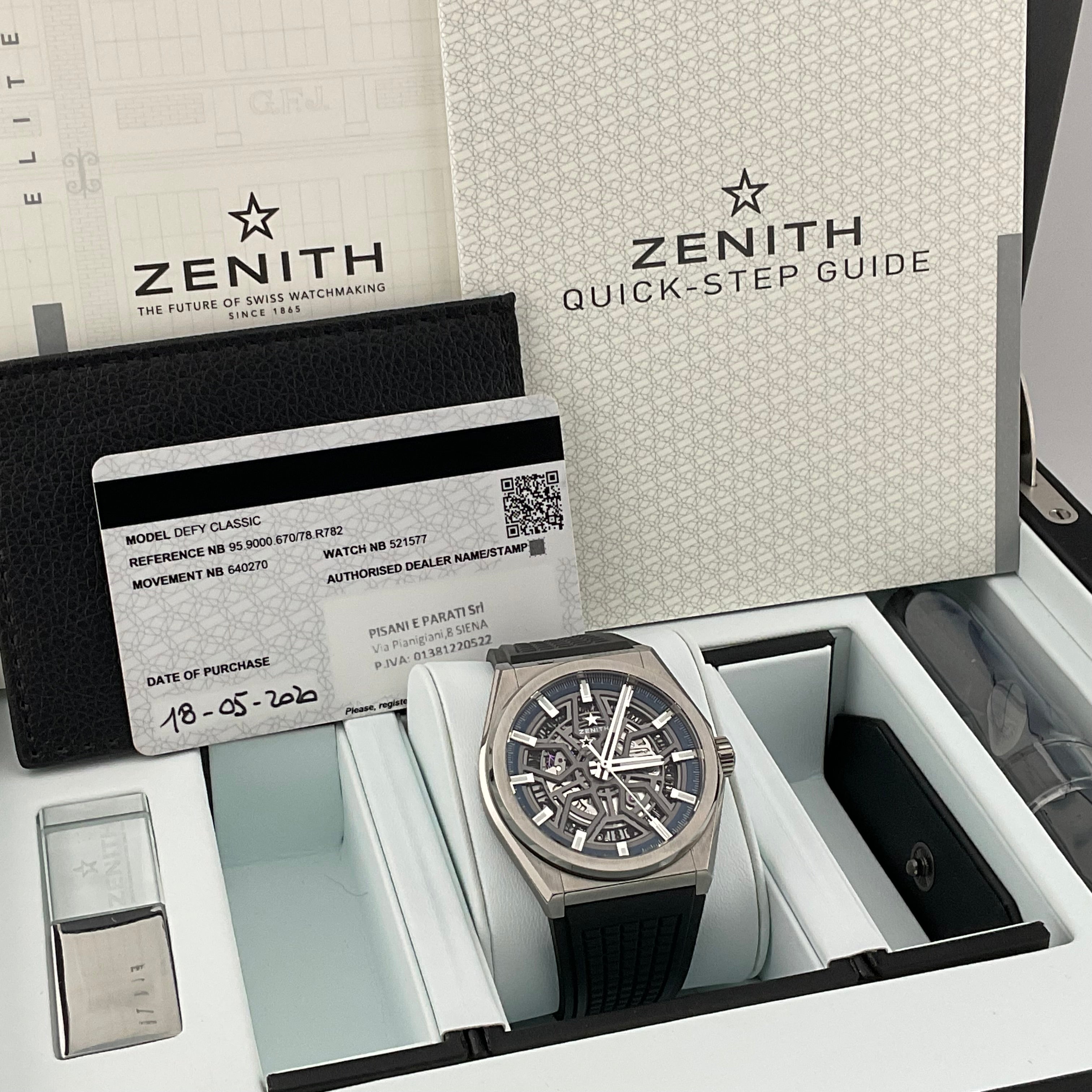 Zenith Defy | 95.9000.670/78.R782 | 2020 | Full set