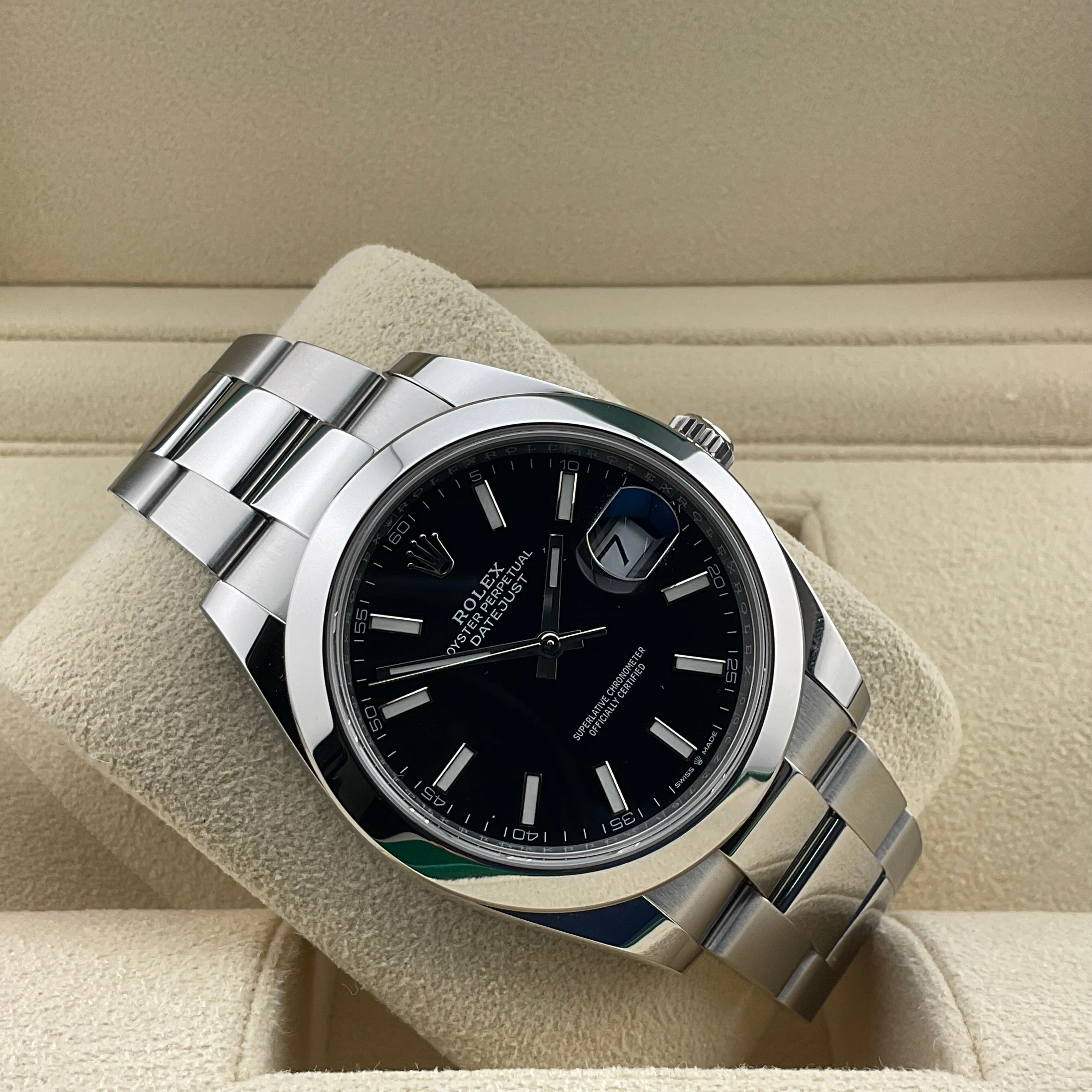 Rolex Datejust 41 | 126300 schwarz oyster | 2023 | full set