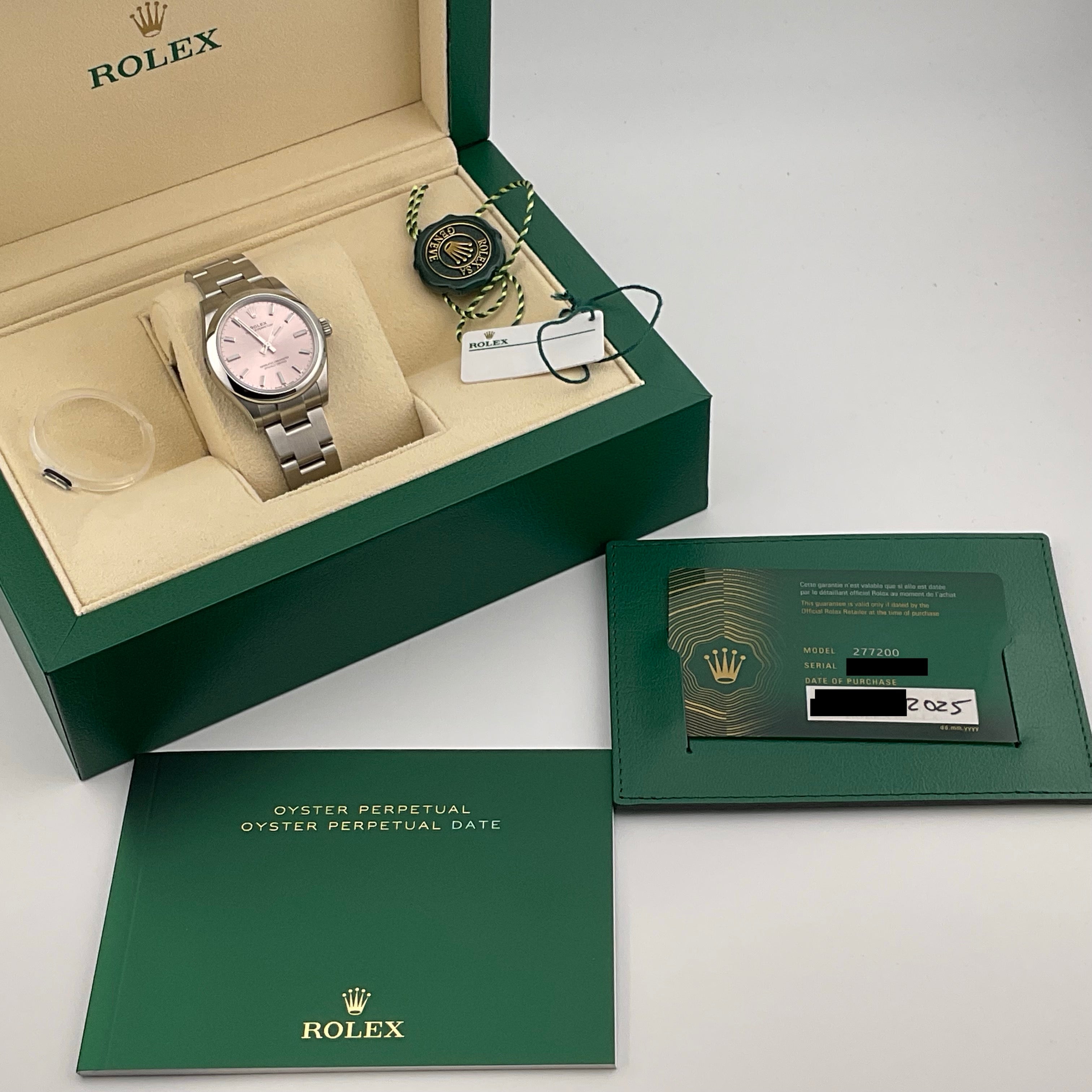 Rolex Oyster Perpetual 31 | 277200 rosa | 2025 | full set sticker