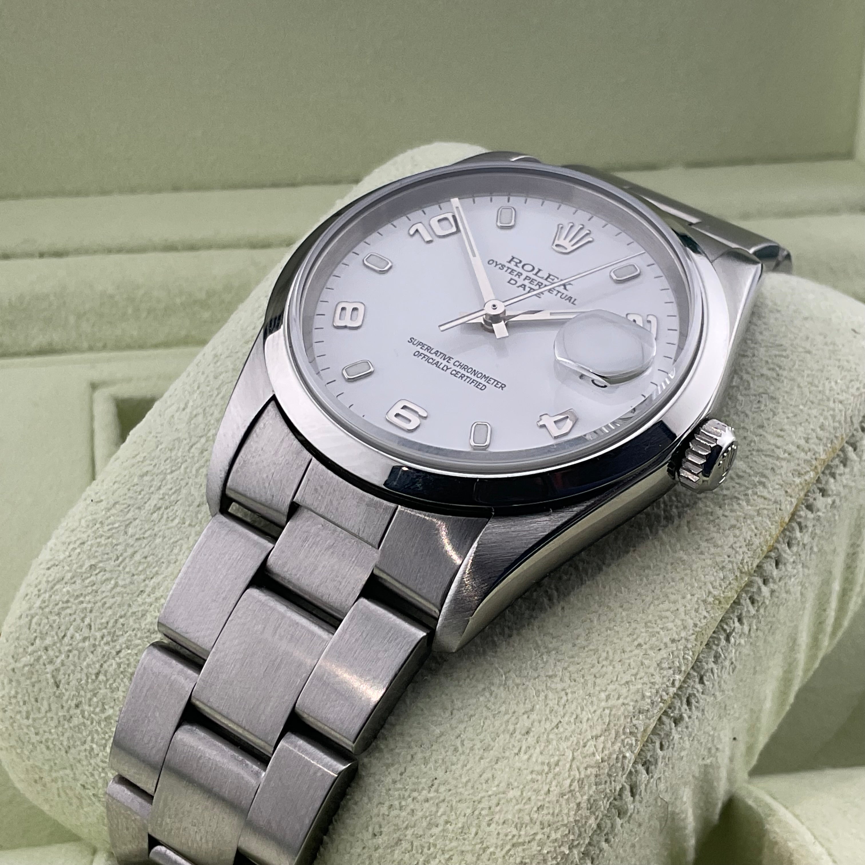 Rolex Oyster Date 34 | 115200 weiss | 2006 | full set