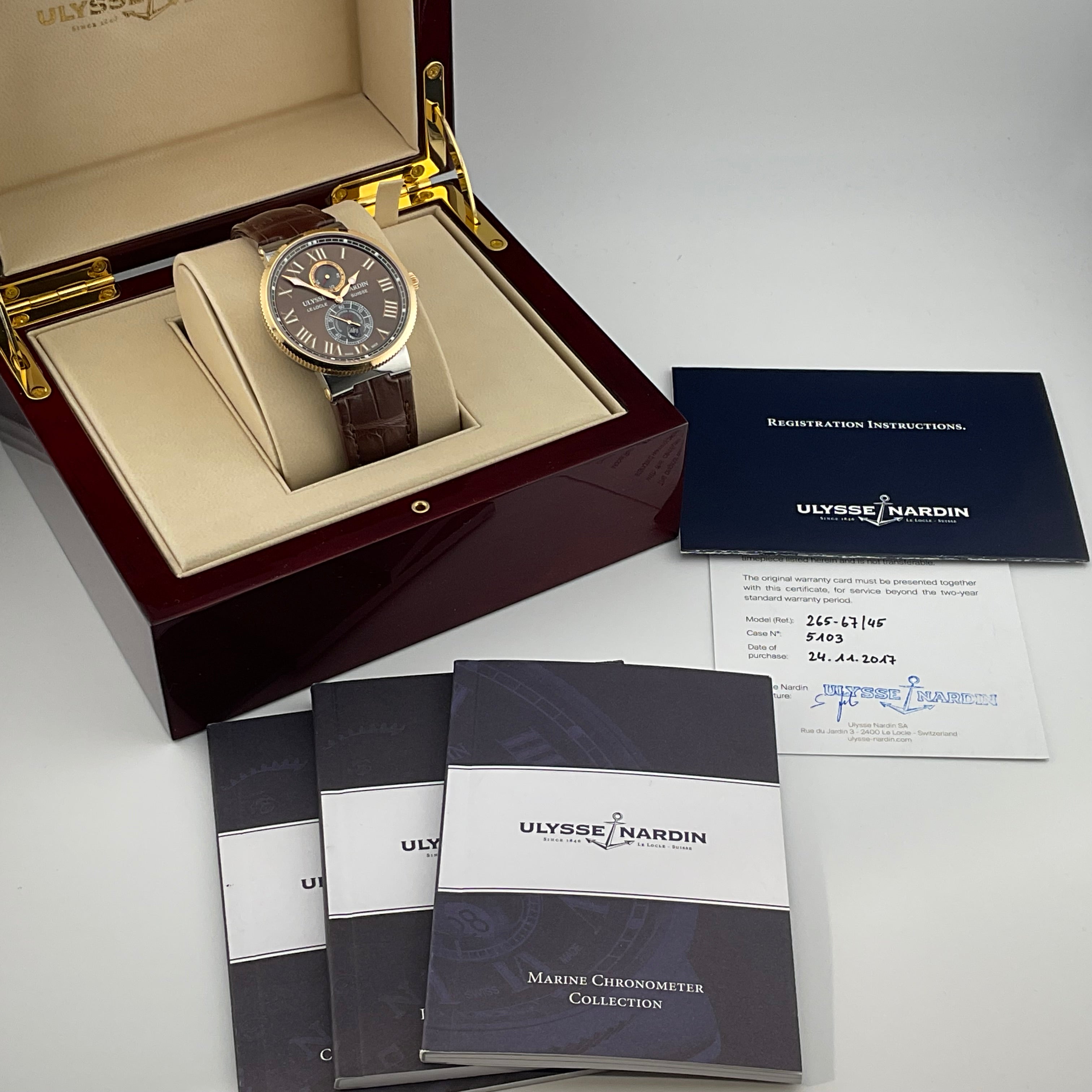 Ulysse Nardin Maxi Marine | 265-67/45 | 2017 full set