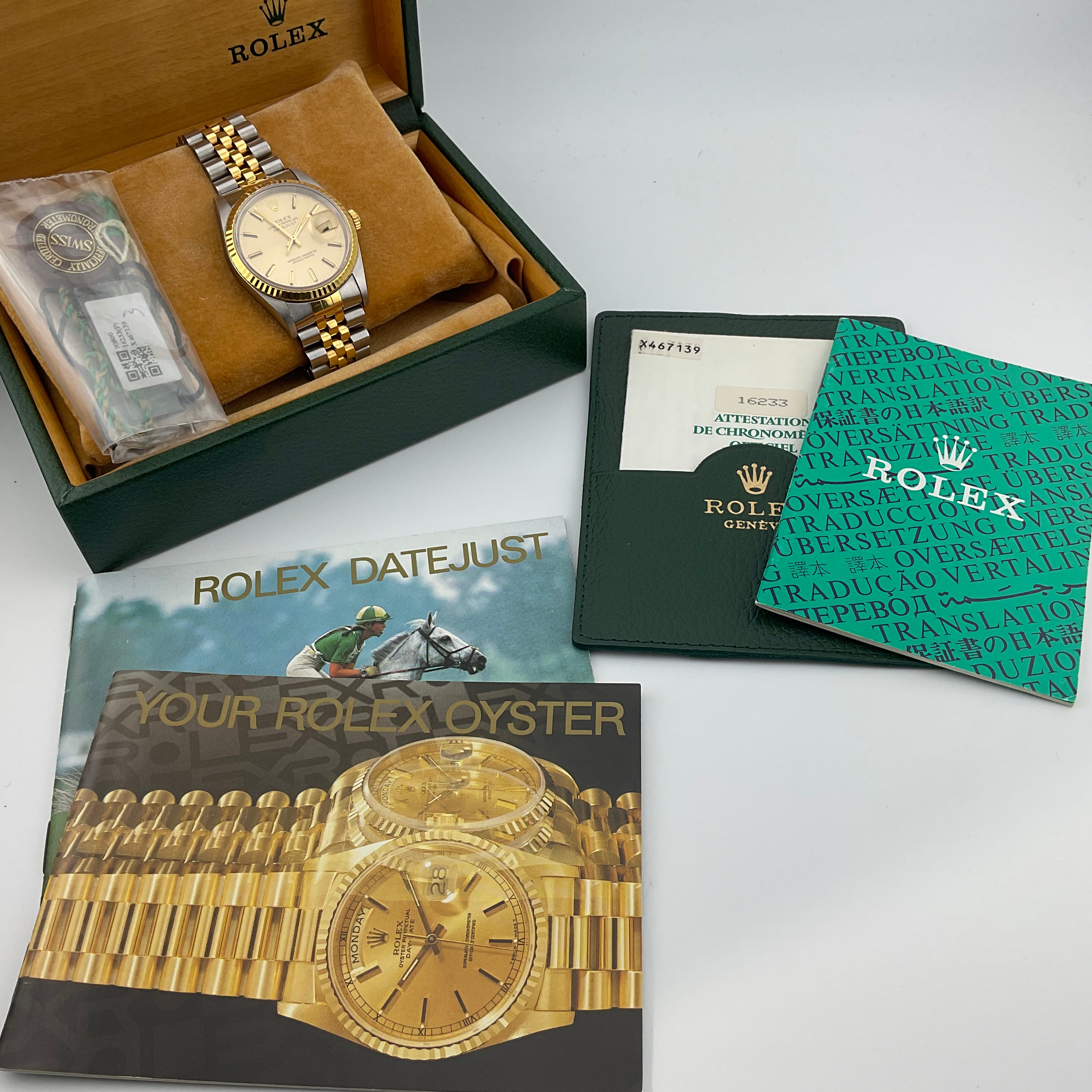 Rolex Datejust 36 | 16233 | champagne | 1993 | Full set
