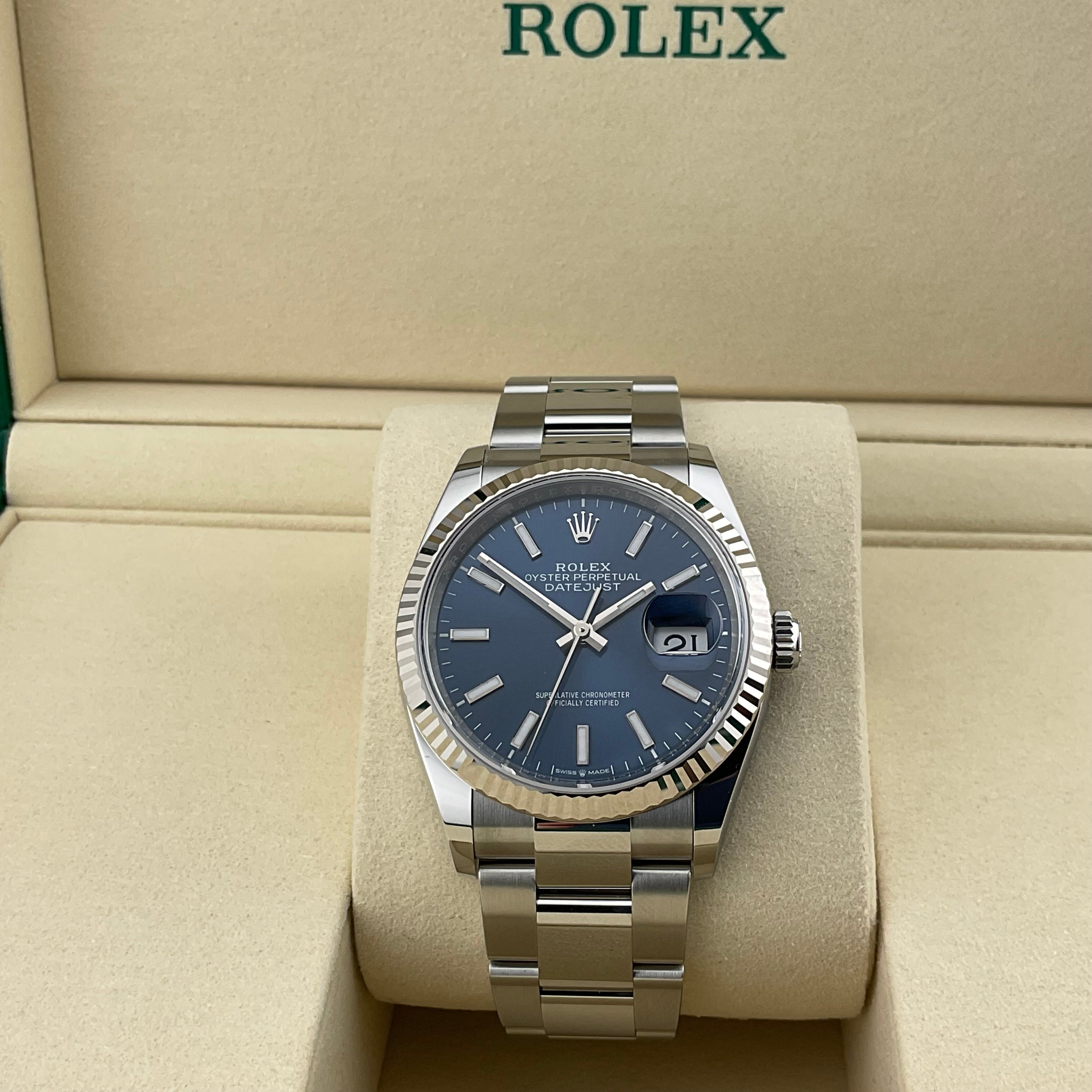 Rolex Datejust 36 | 126234 blau oyster | 2026 | full set ungetragen