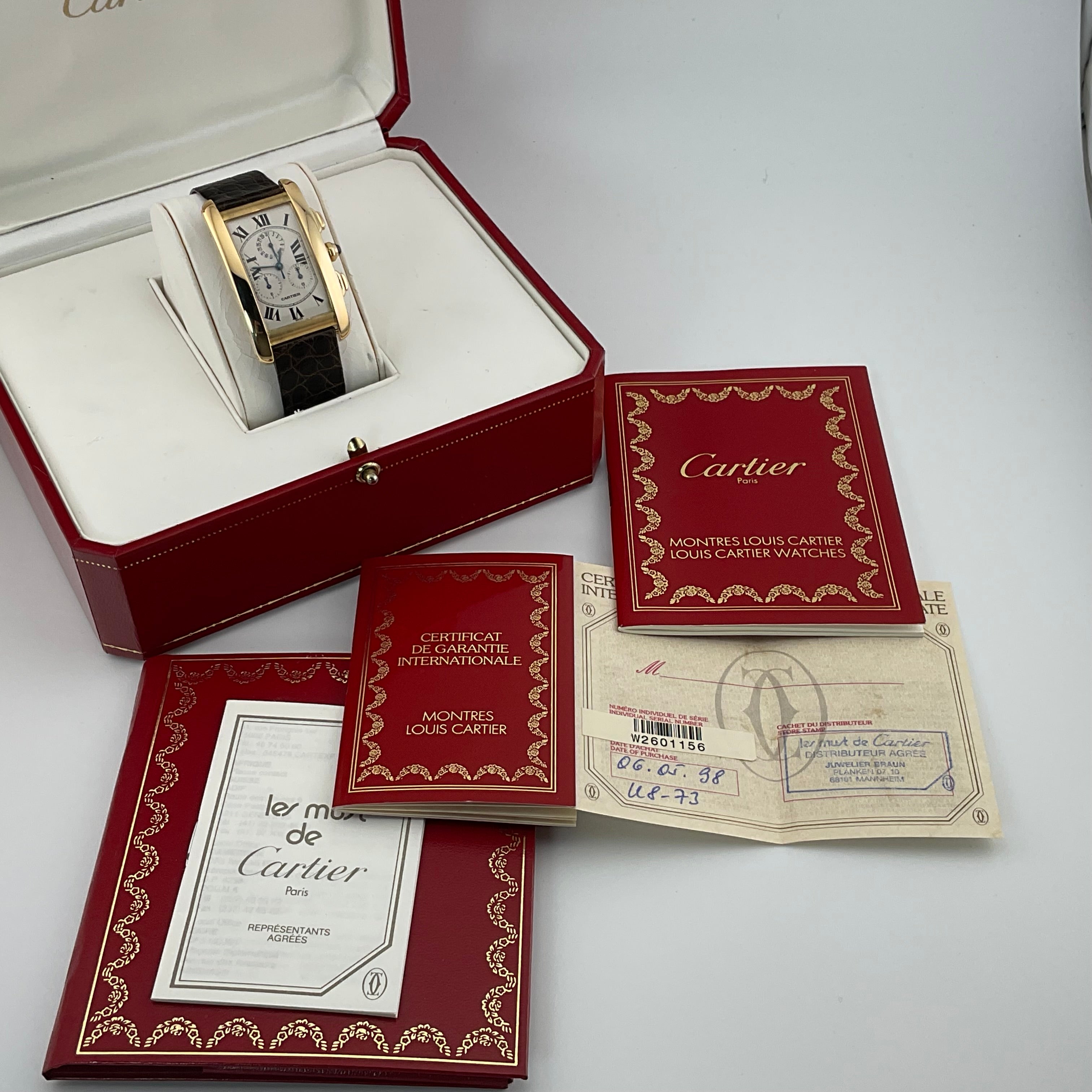 Cartier Tank Americaine | W2601156 | 1998 | Full Set