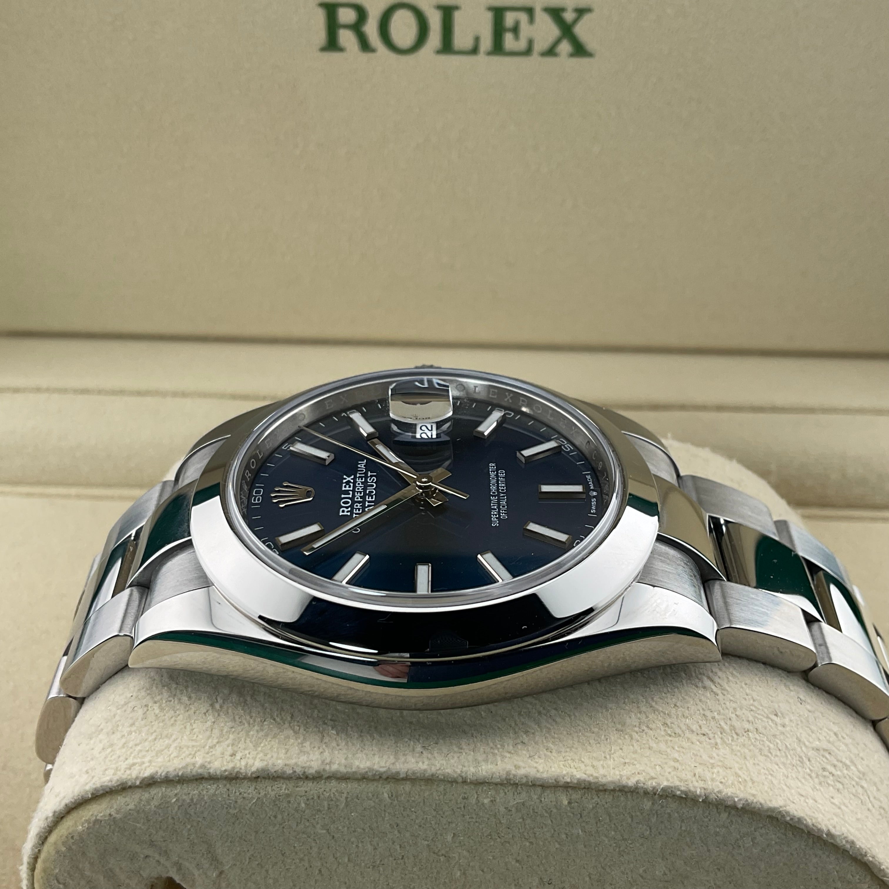 Rolex Datejust 41 | 126300 blau oyster | 2019 | full set