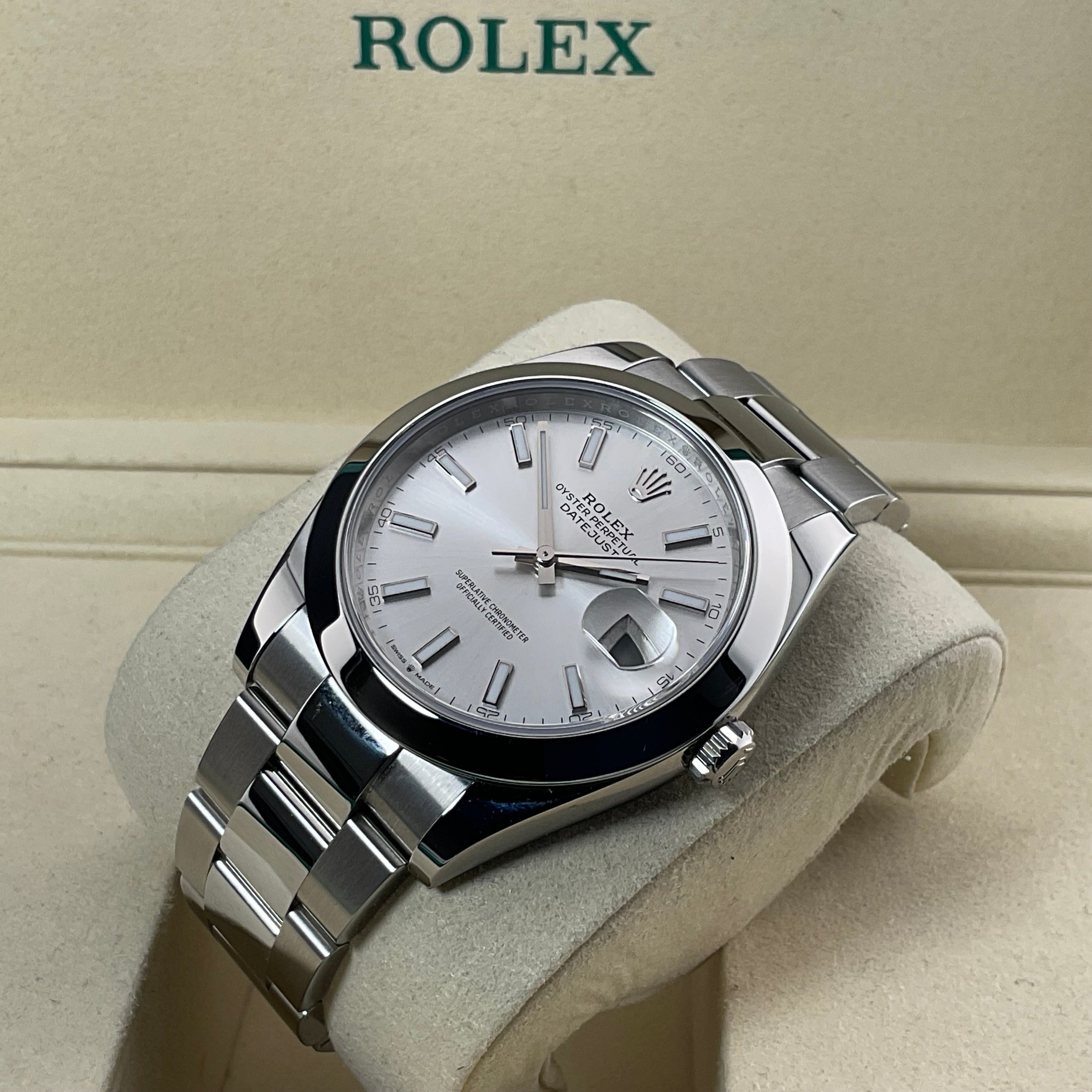 Rolex Datejust 41 | 126300 silber oyster | 2025 | full set