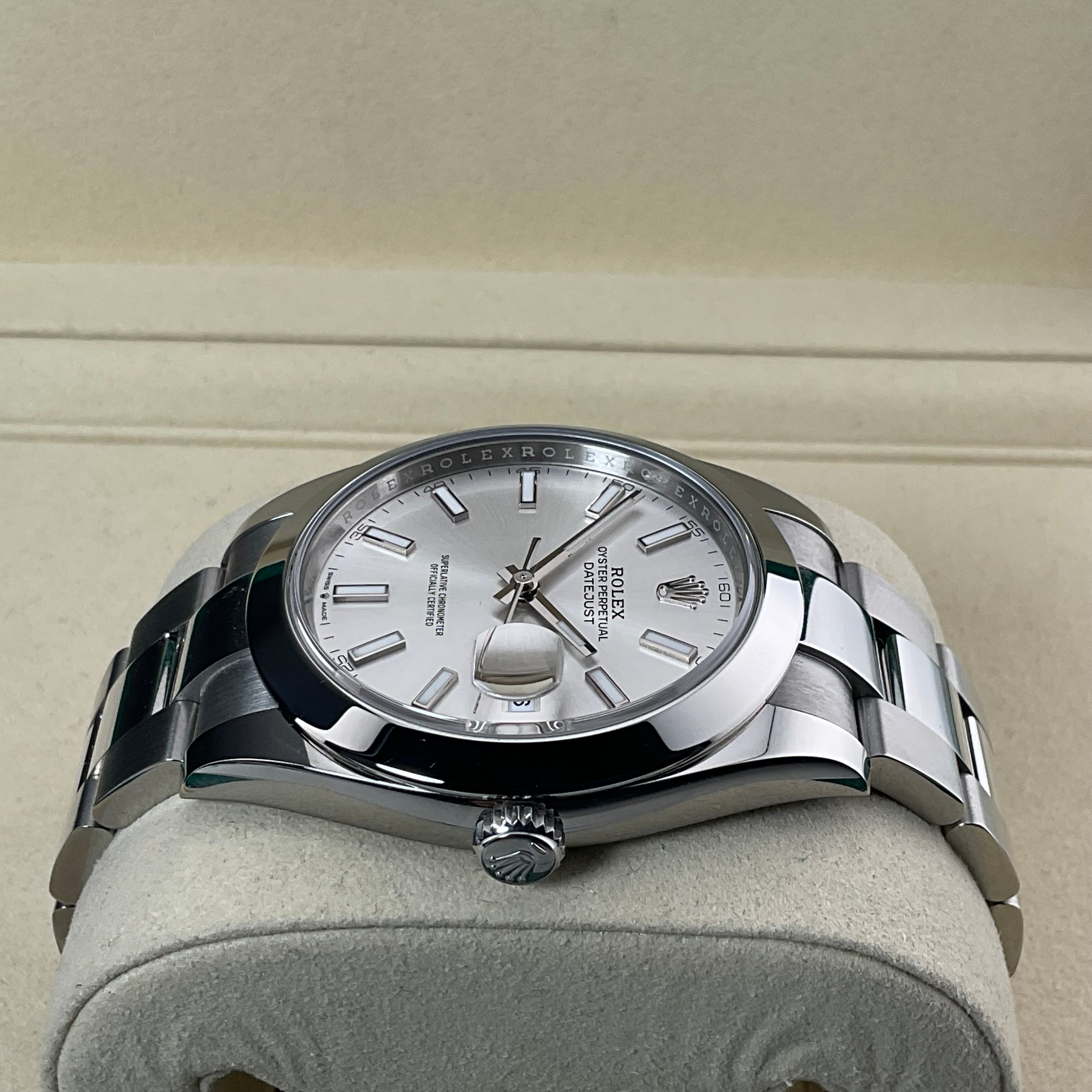 Rolex Datejust 41 | 126300 silber oyster | 2025 | full set