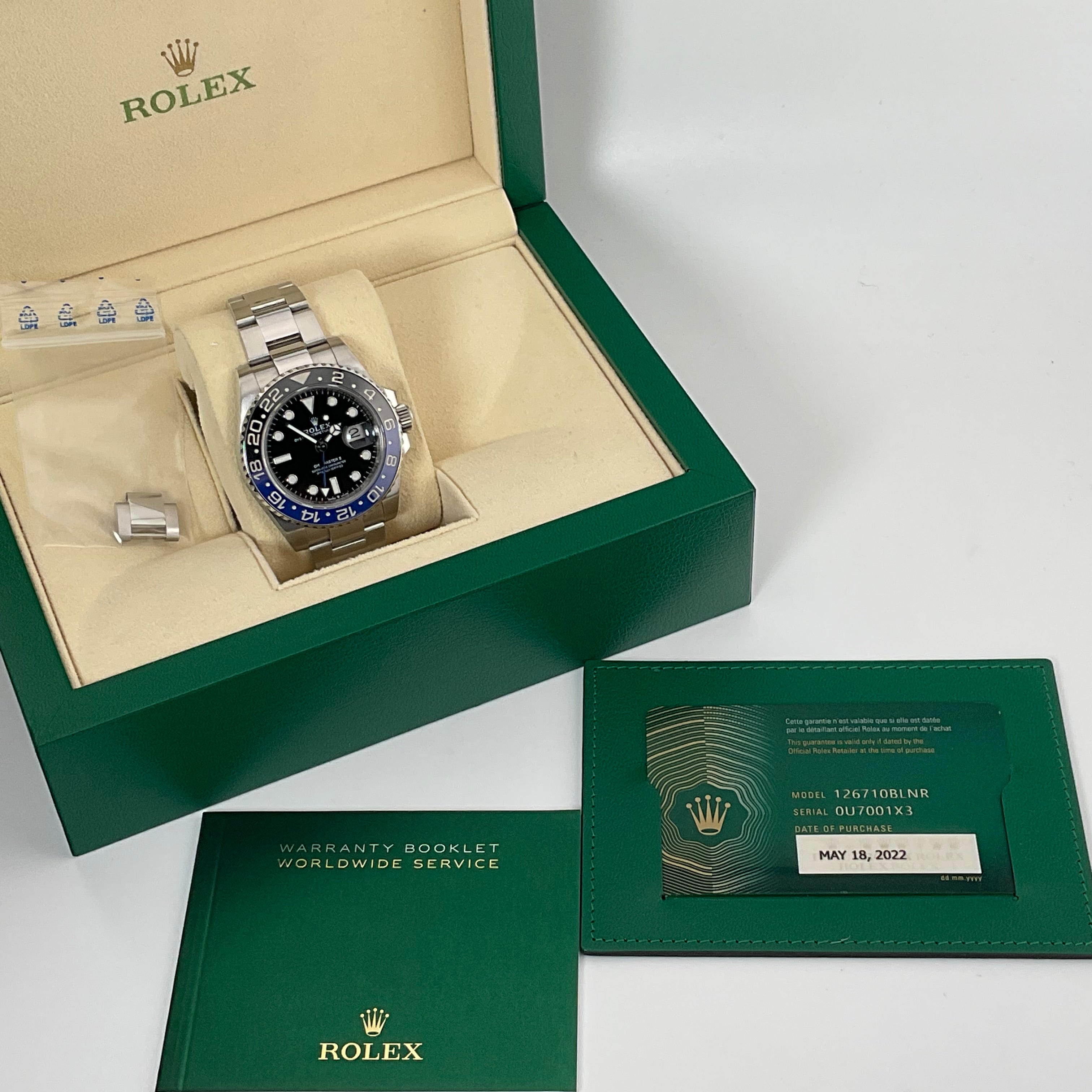Rolex GMT Master II Batman | 126710BLNR | 2022 | Full Set