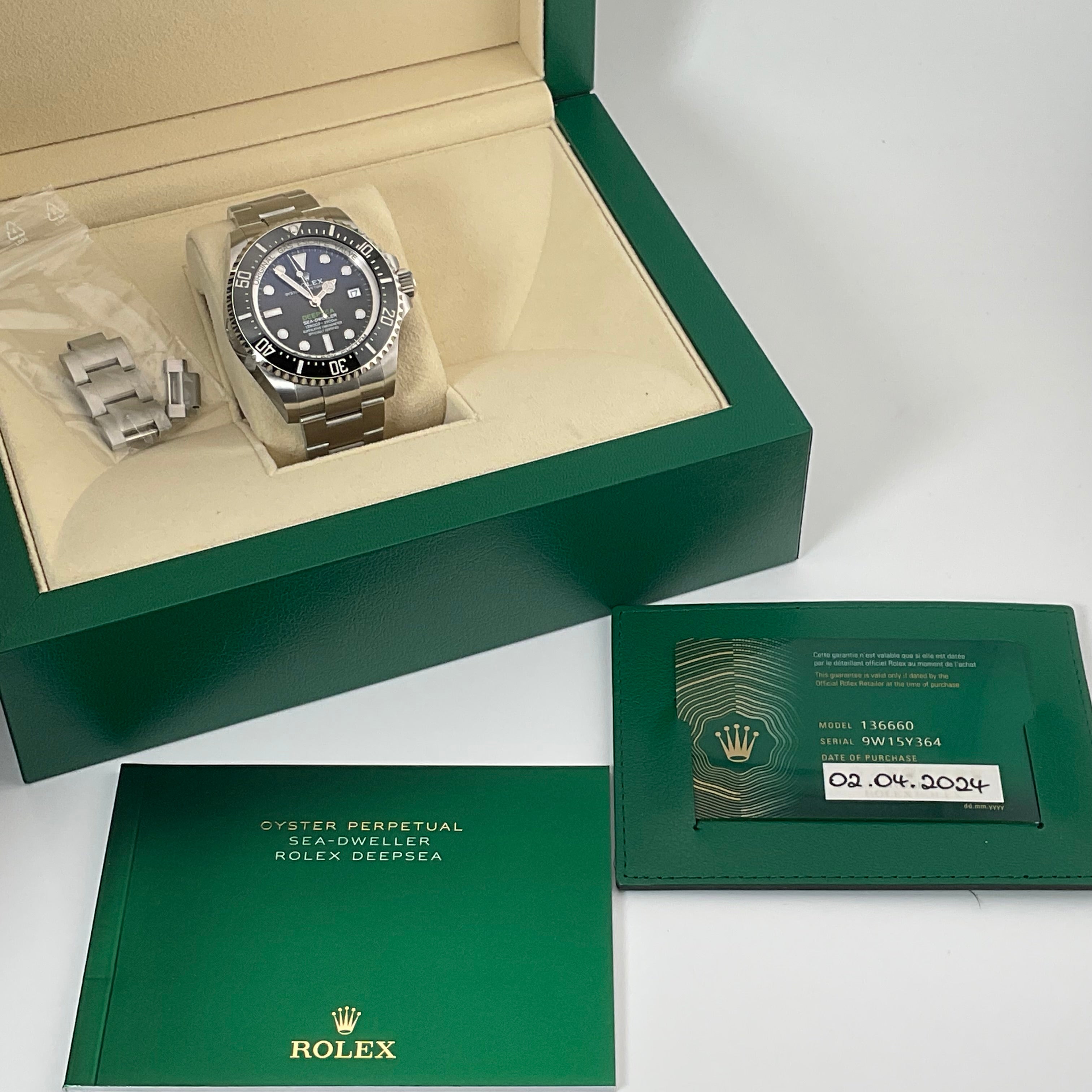Rolex Seadweller Deepsea | 136660 James Cameron | 2024 | Full Set