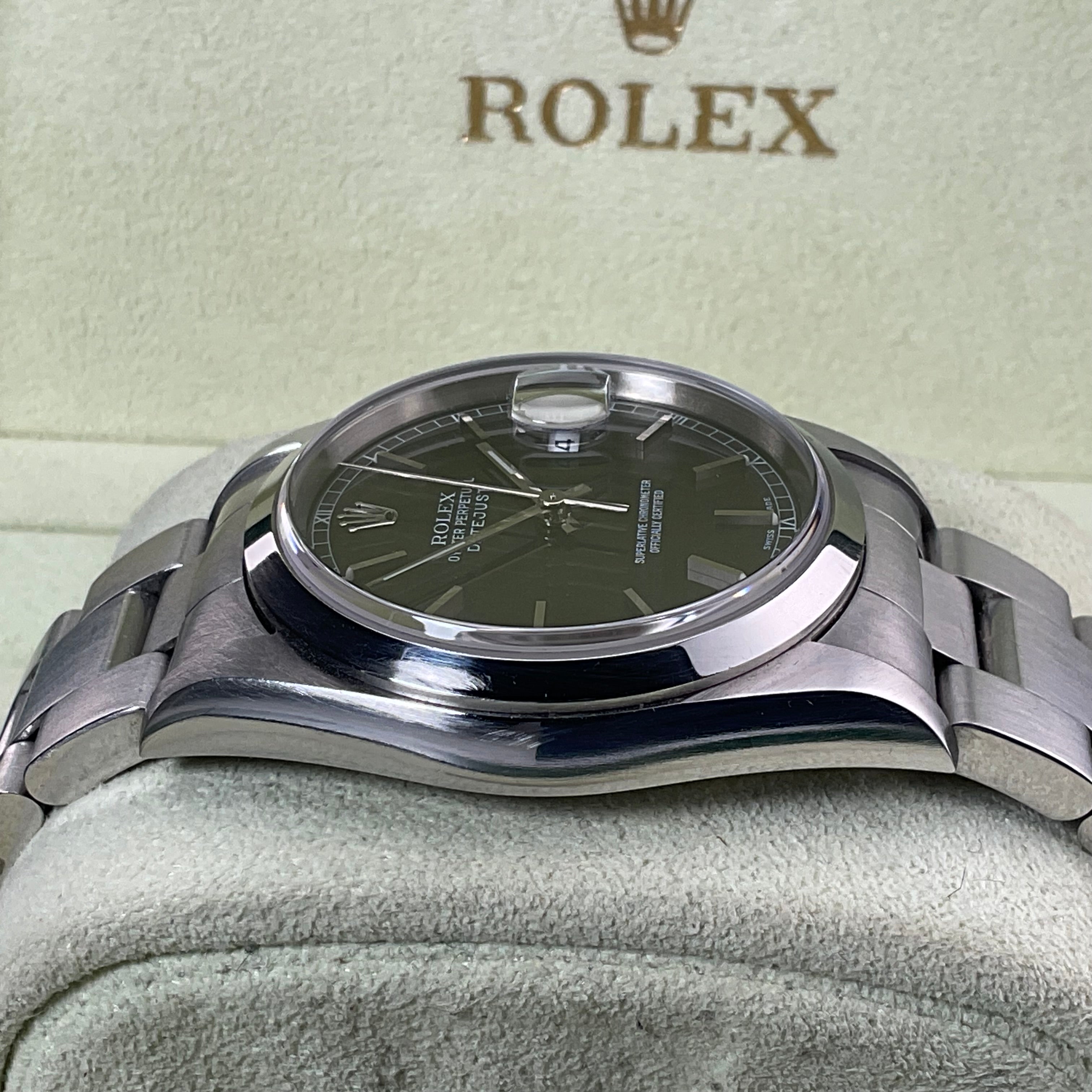 Rolex Datejust 36 | 16200 | schwarz | 2005 | Full set + Rolex Service 2023