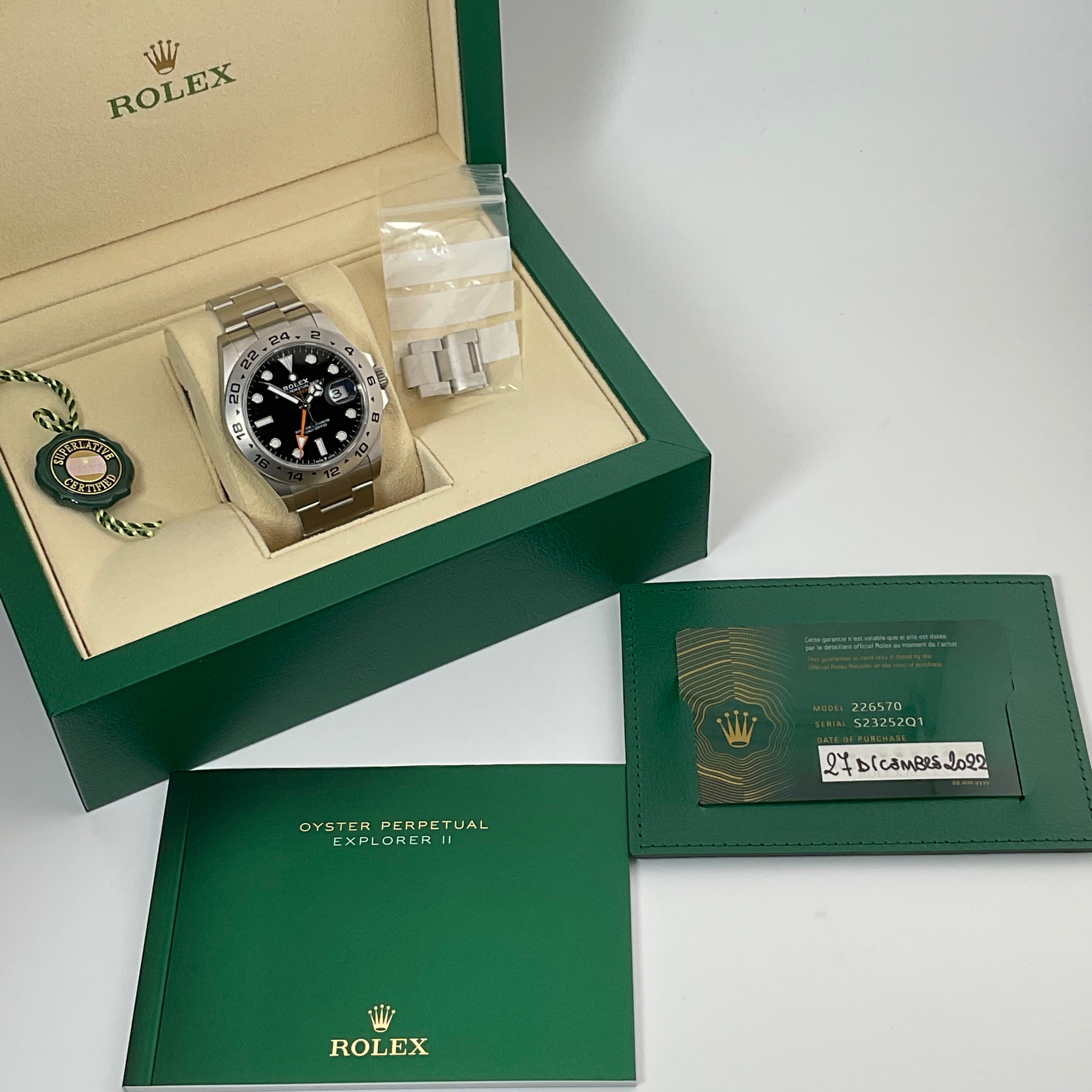Rolex Explorer II | 226570 schwarz | 2022 | full set