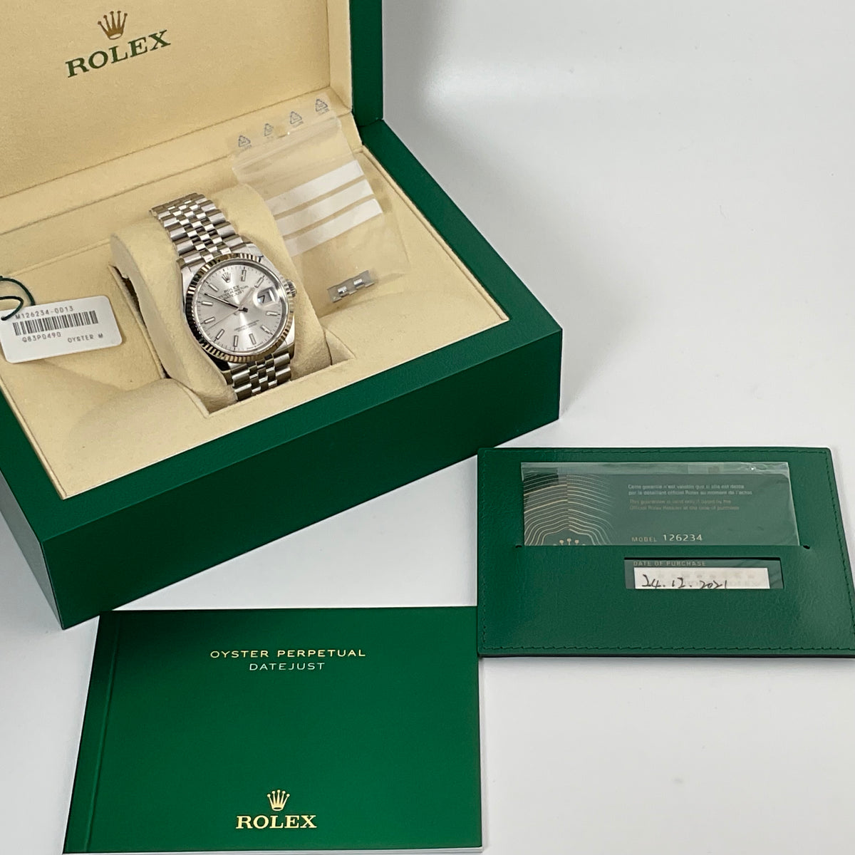 Rolex Datejust 36 | 126234 silver jubilee | 2021 | full set