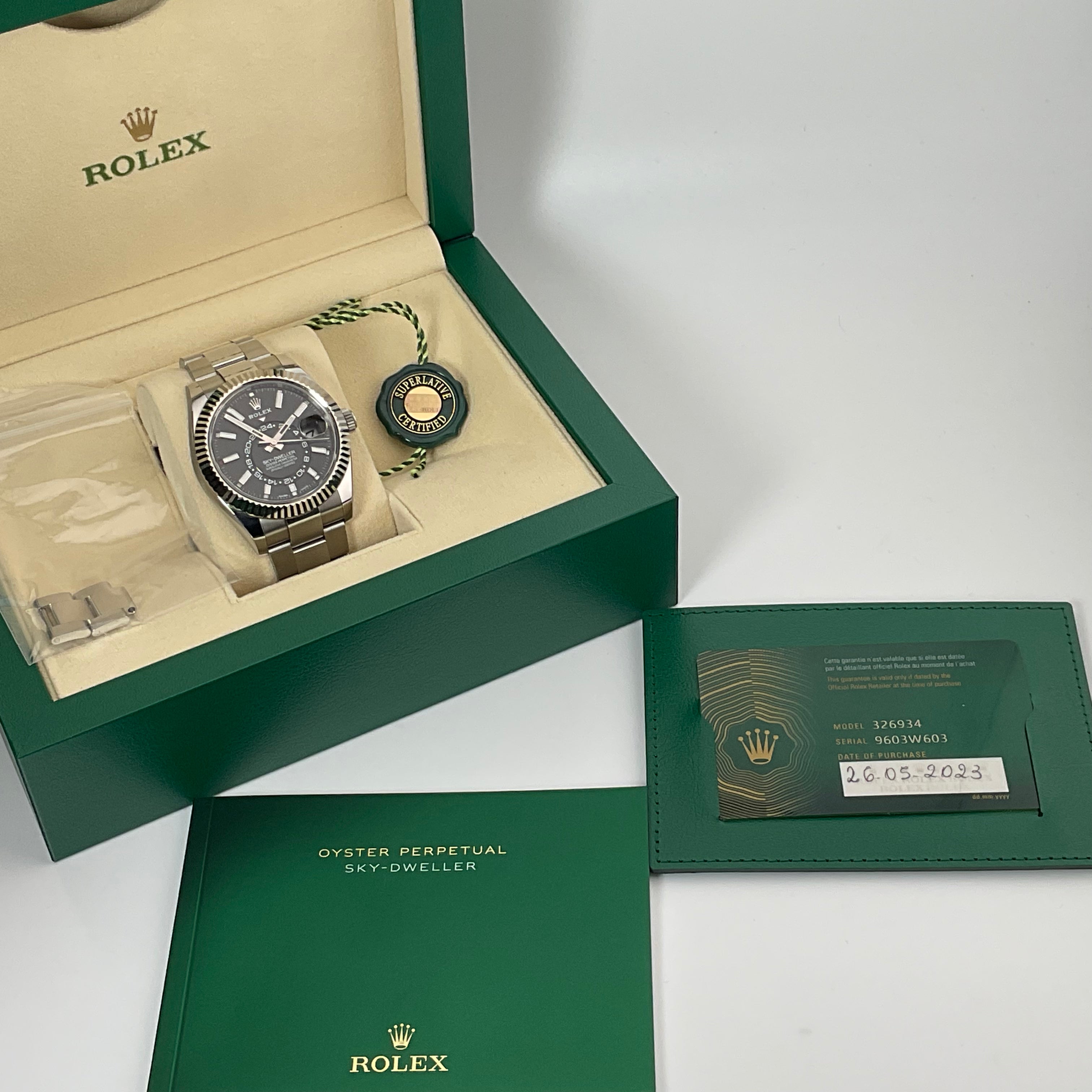 Rolex Skydweller | 326934 schwarz | 2023 | Full Set