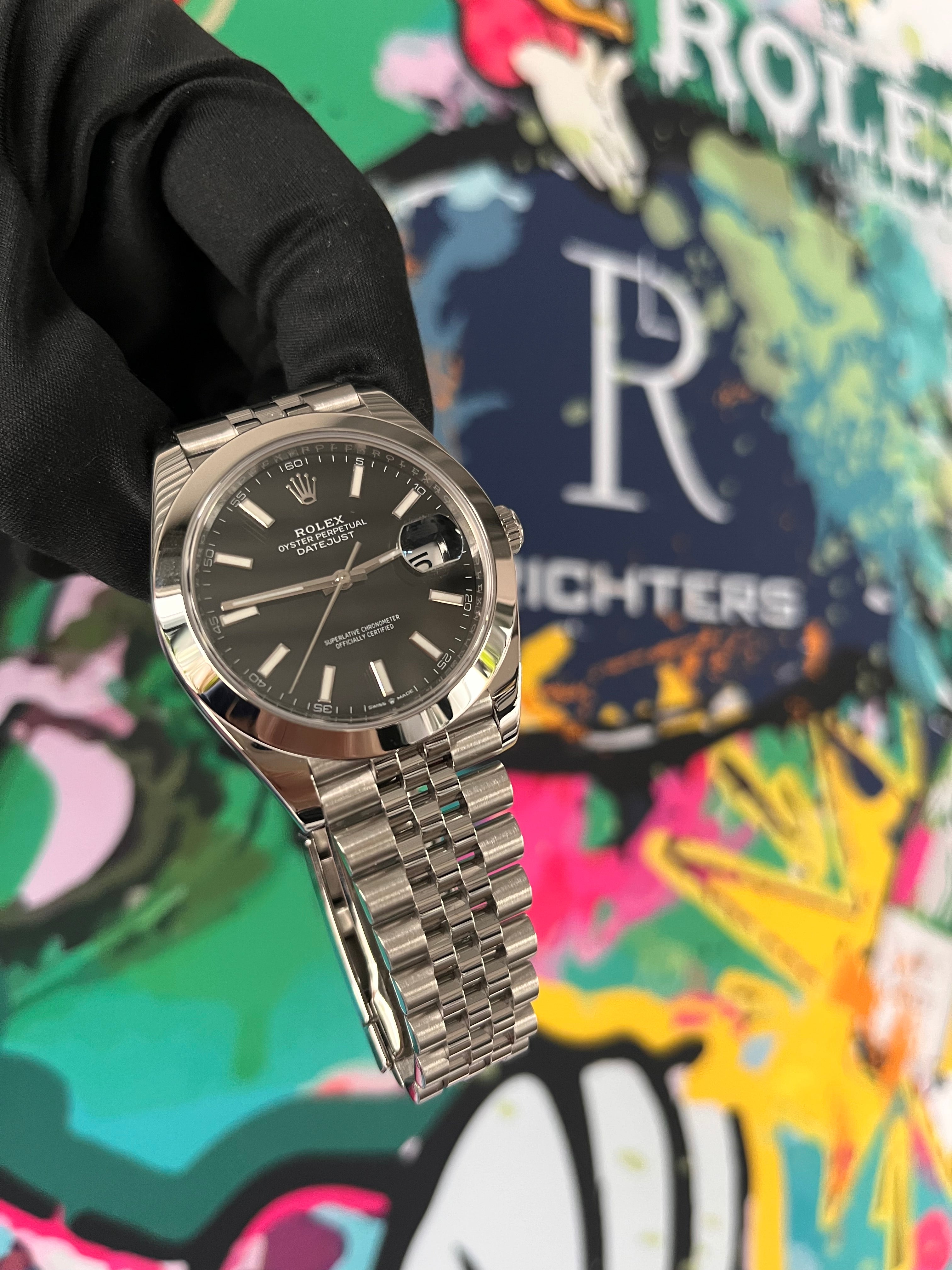 Rolex Datejust 41 | 126300 schwarz jubilee | 2021 | full set