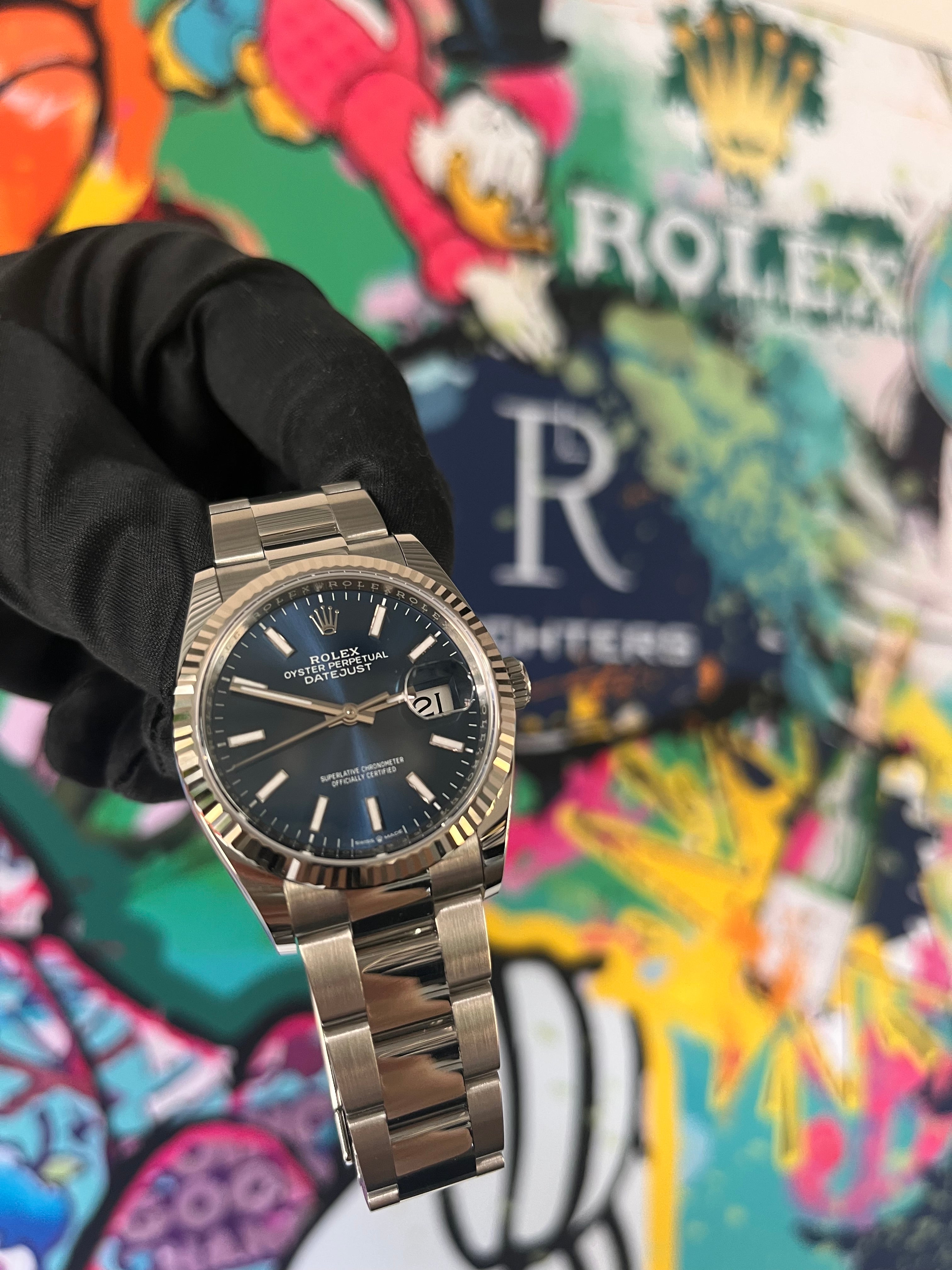 Rolex Datejust 36 | 126234 blau oyster | 2026 | full set ungetragen