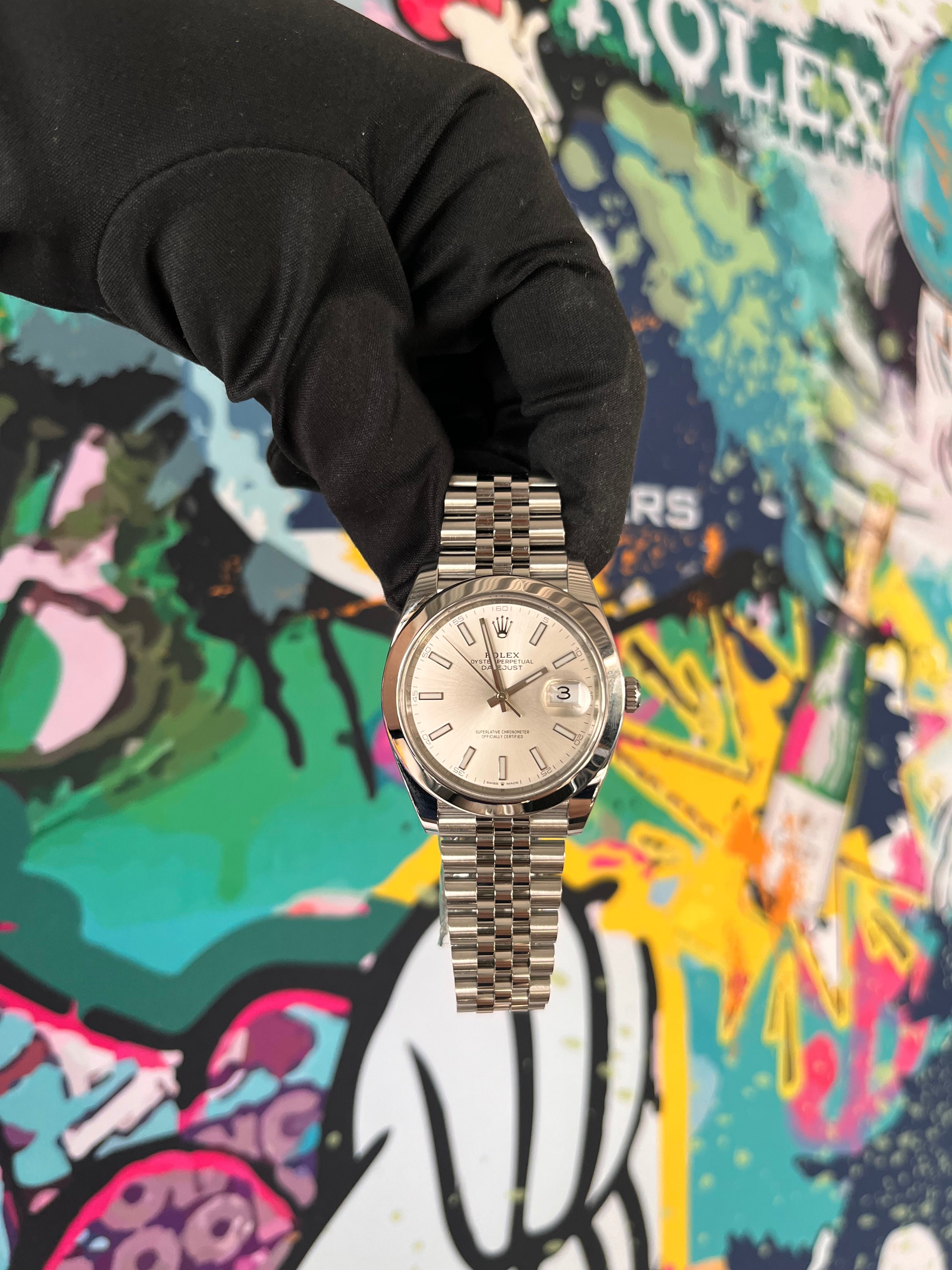 Rolex Datejust 41 | 126300 silber jubilee | 2025 | full set