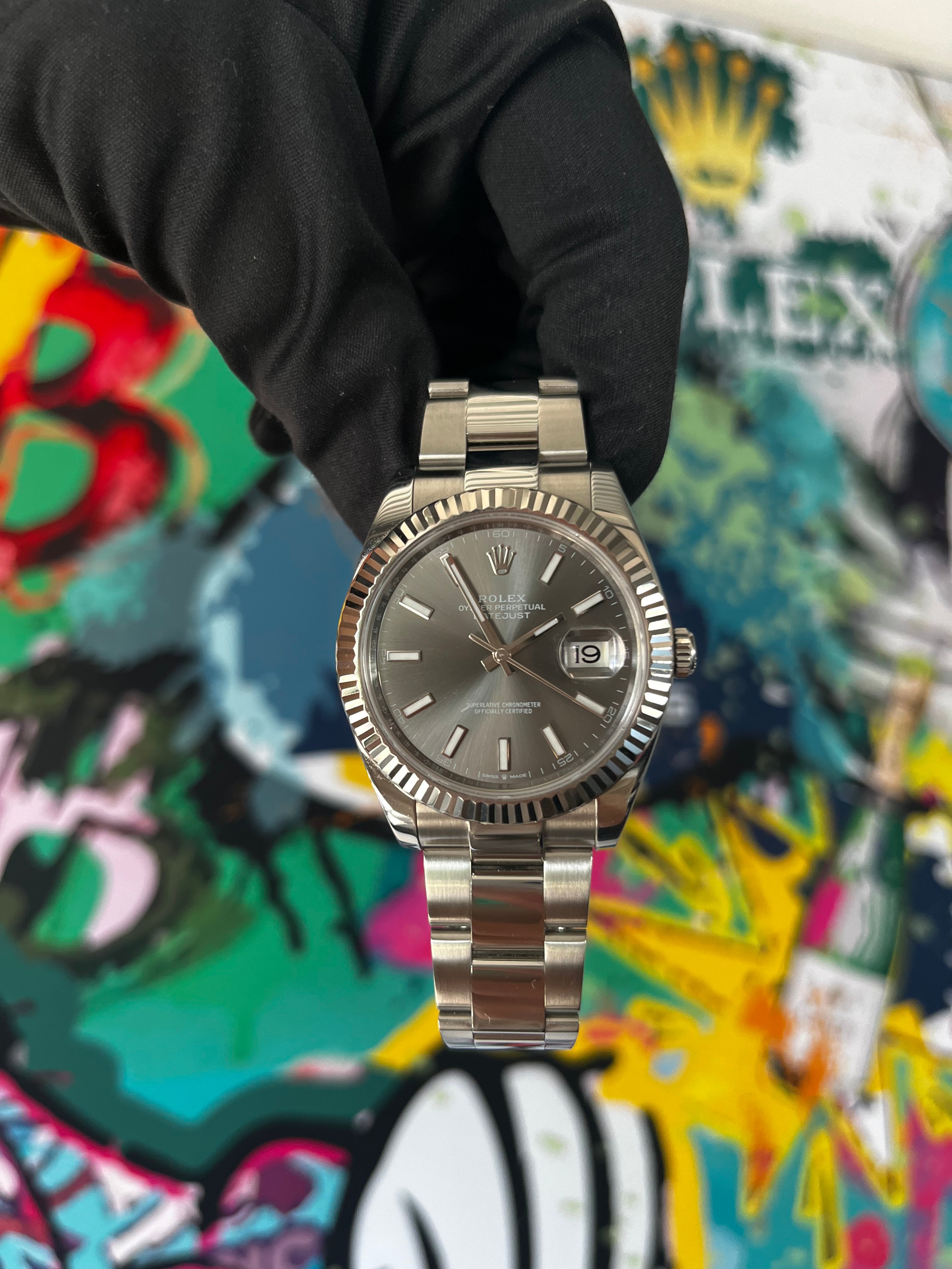 Rolex Datejust 41 | 126334 rhodium oyster | 2023 | full set