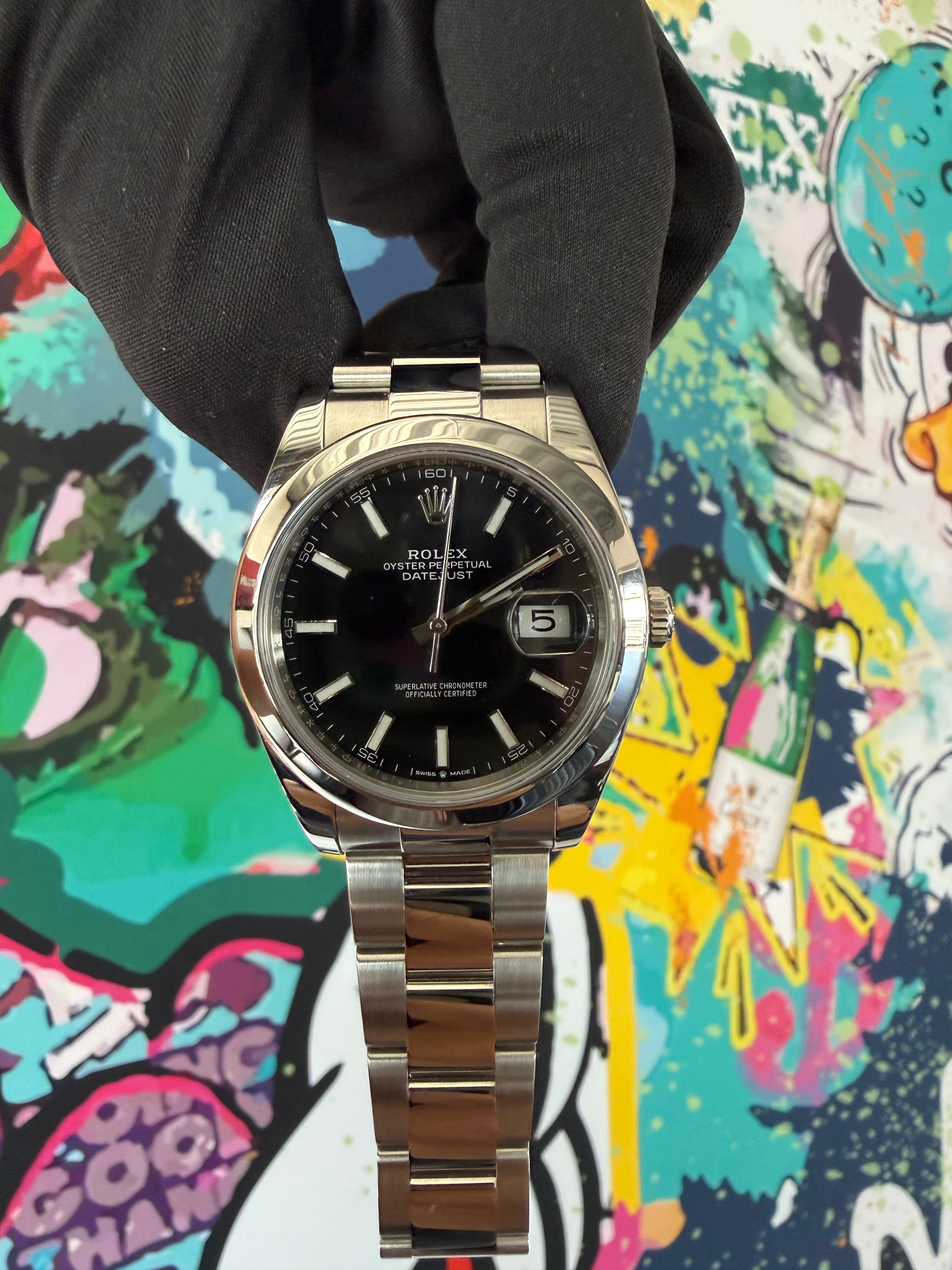 Rolex Datejust 41 | 126300 schwarz oyster | 2024 | full set