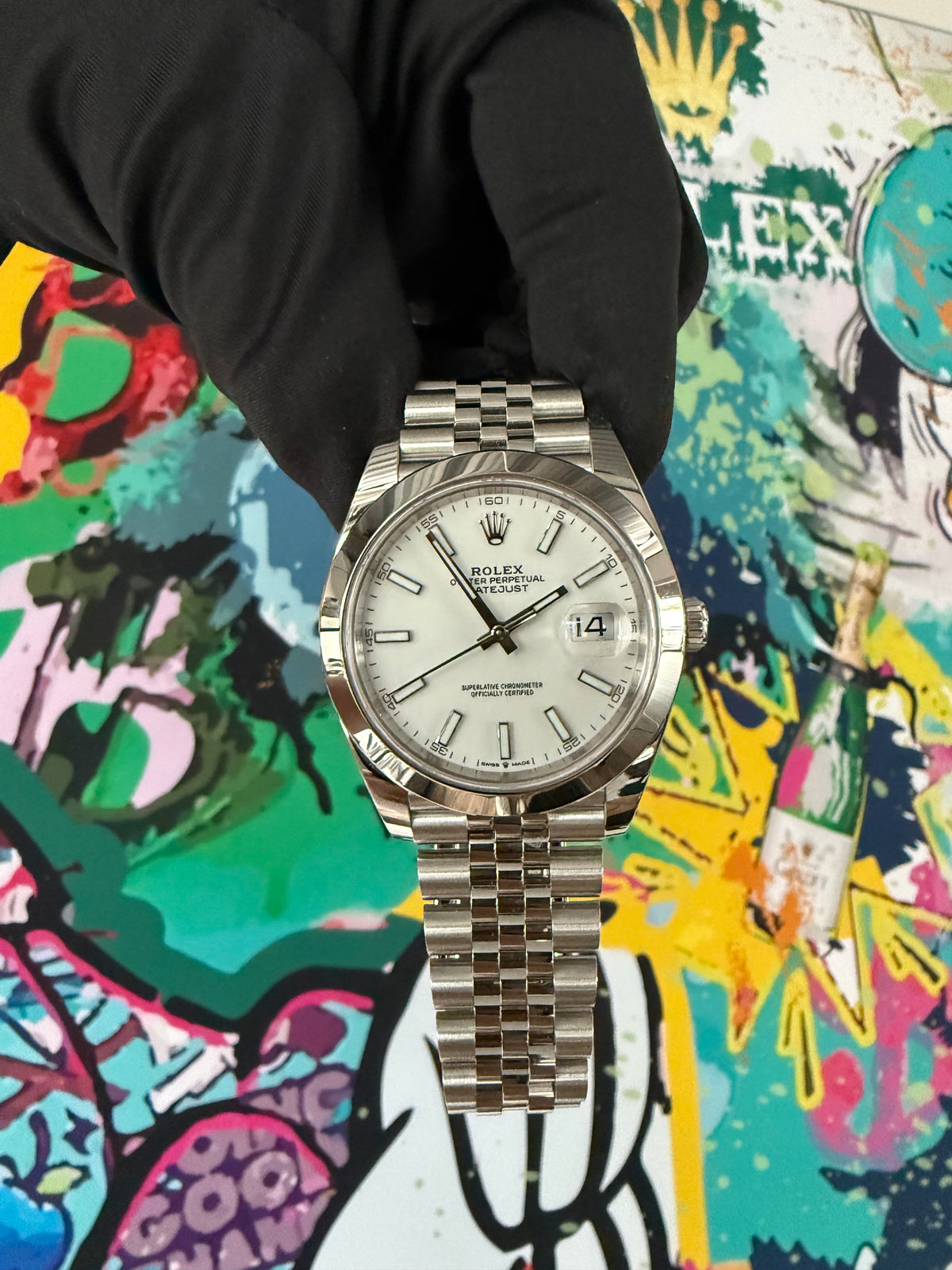 Rolex Datejust 41 | 126300 weiss jubilee | 2026 | full set ungetragen