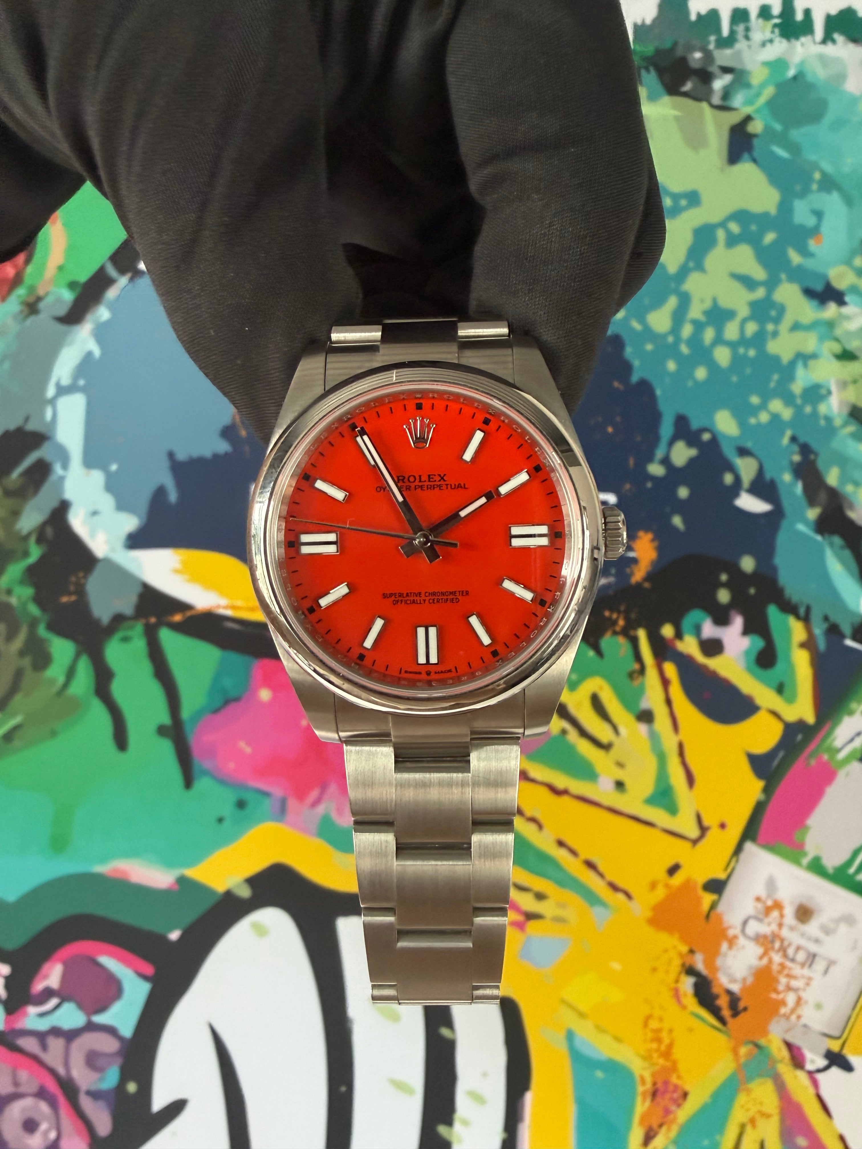 Rolex Oyster Perpetual 41 | 124300 coral | 2022 | full set