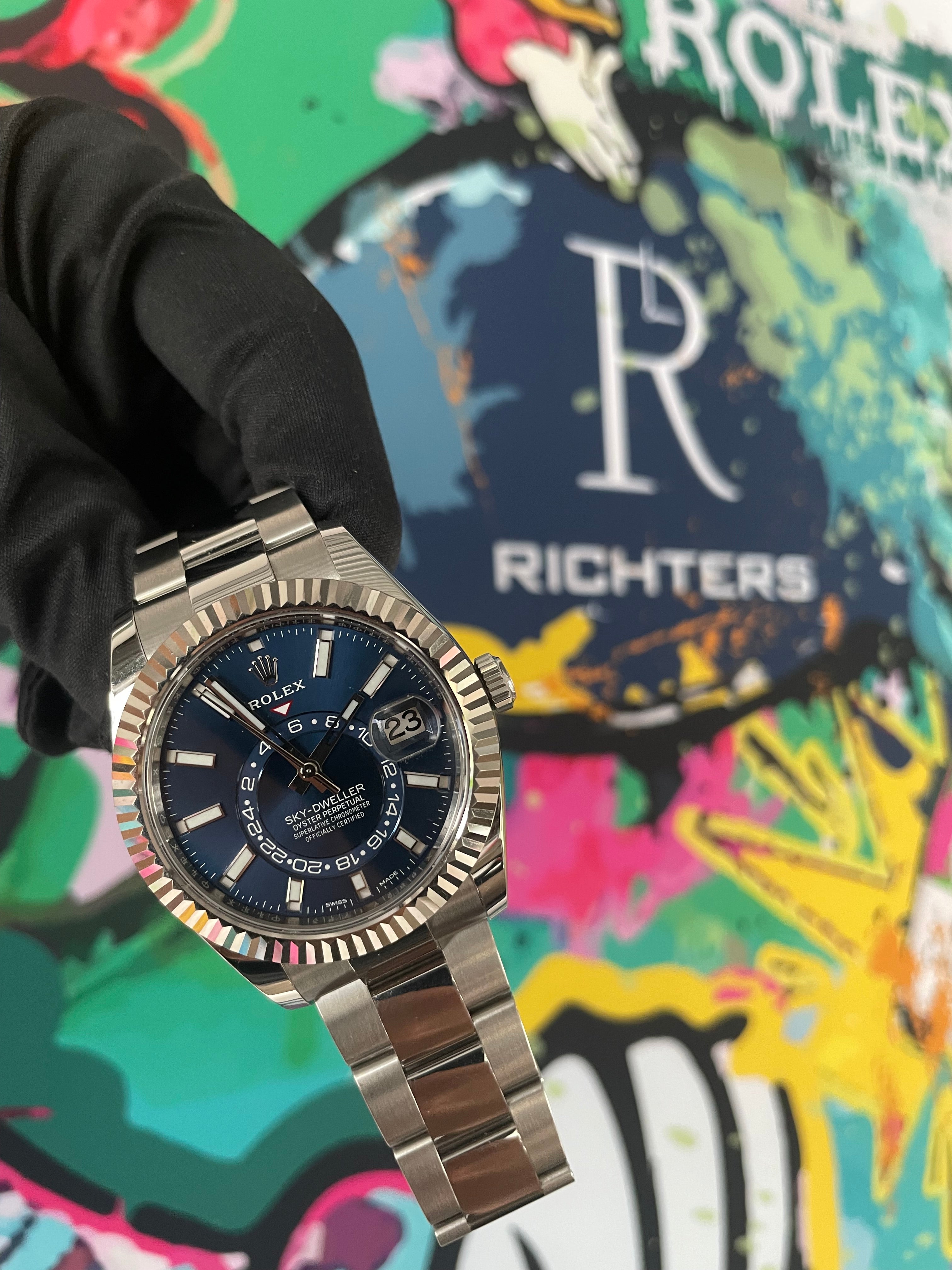 Rolex Skydweller | 326934 blau | 2021 | Full Set