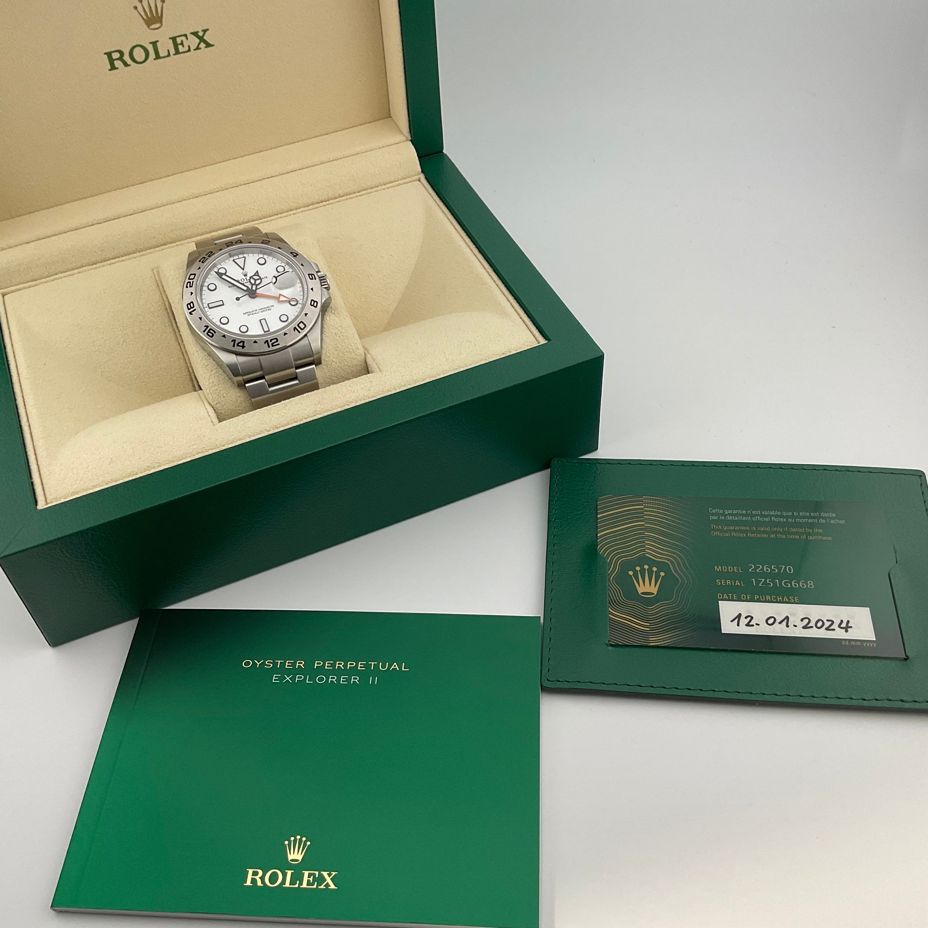 Rolex Explorer II | 226570 | 2024 | Full Set