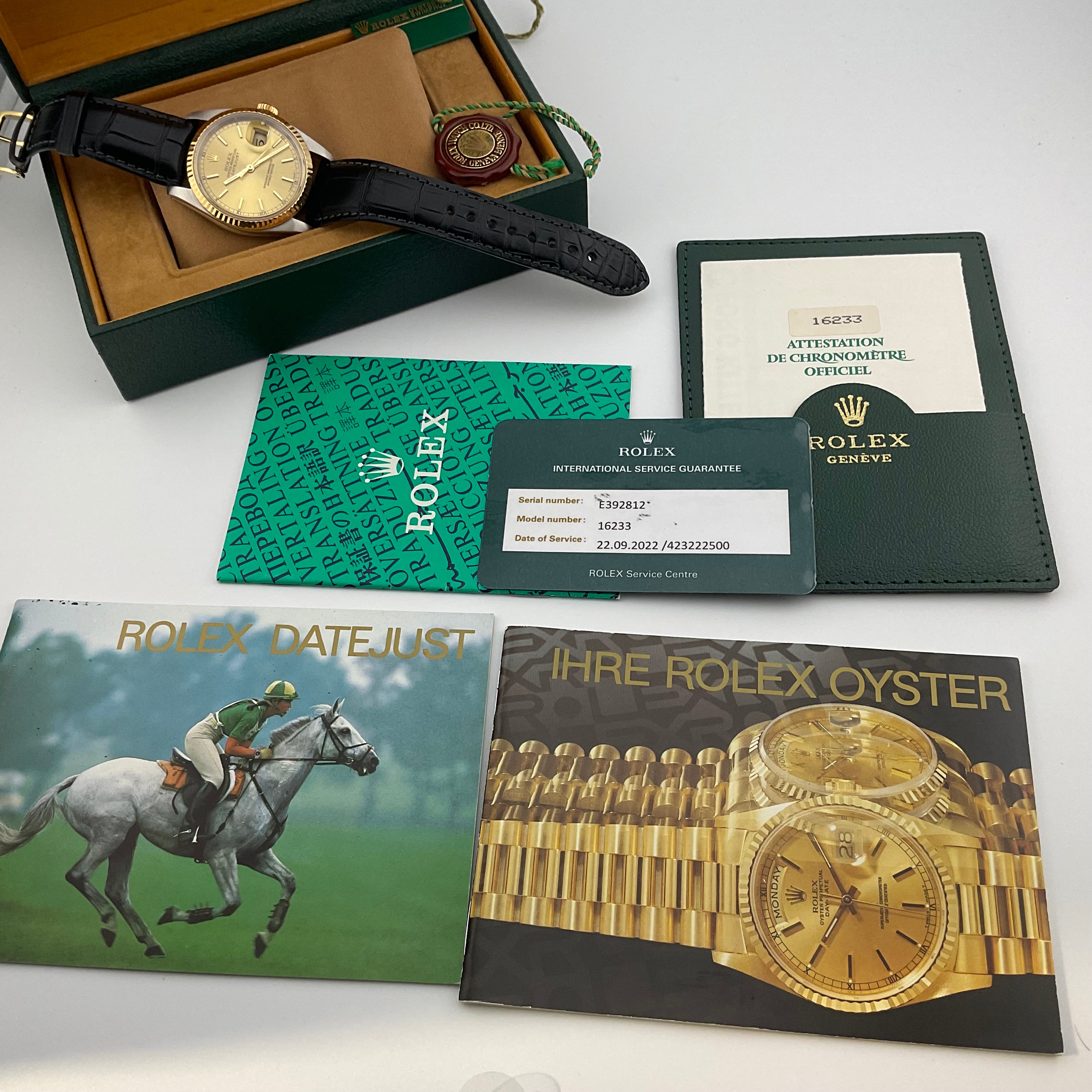Rolex Datejust 36 | 16233 | champagne | 1991 | Full set