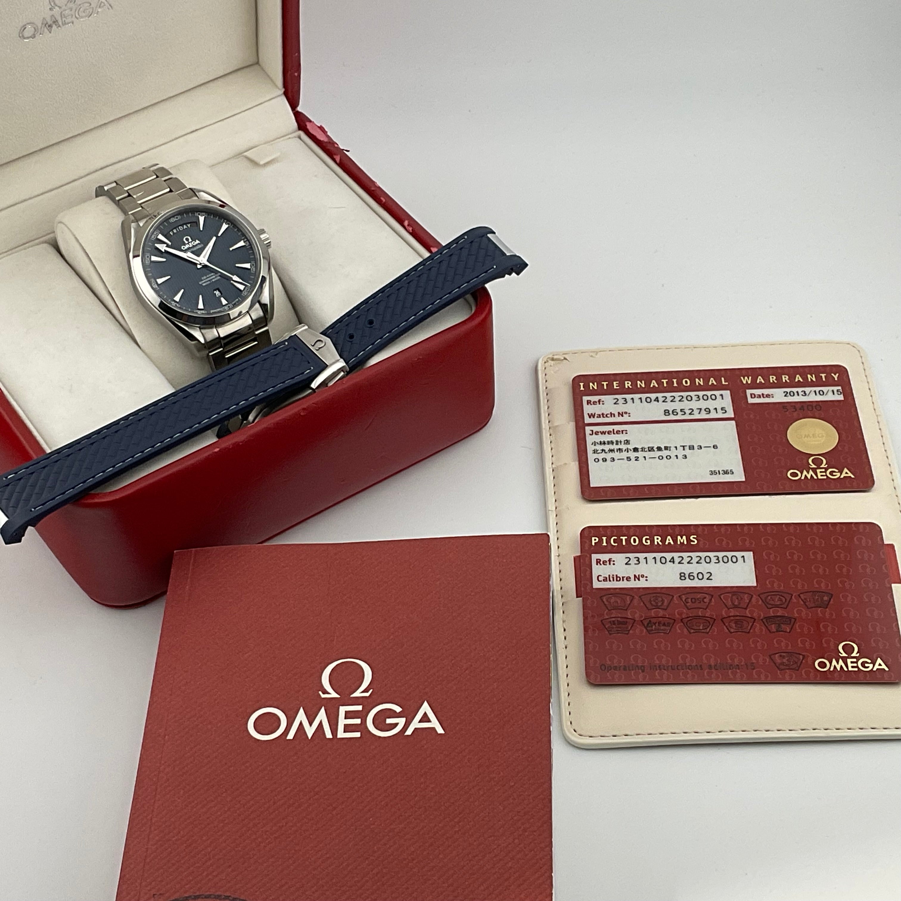 Omega Seamaster Aqua Terra Day-Date | 231.10.42.22.03.001 | 2013