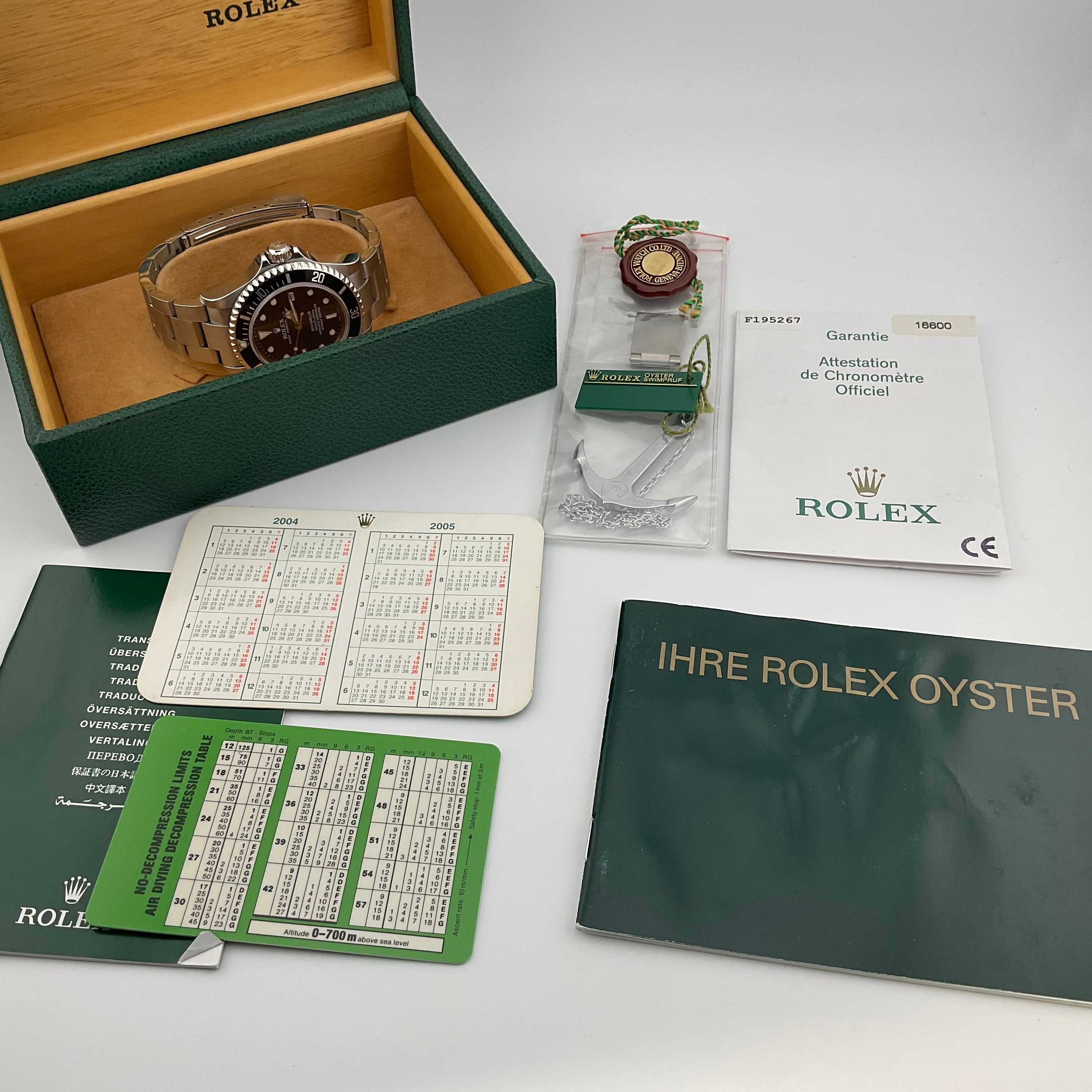 Rolex Seadweller 4000  | 16600 | 2004 | full set