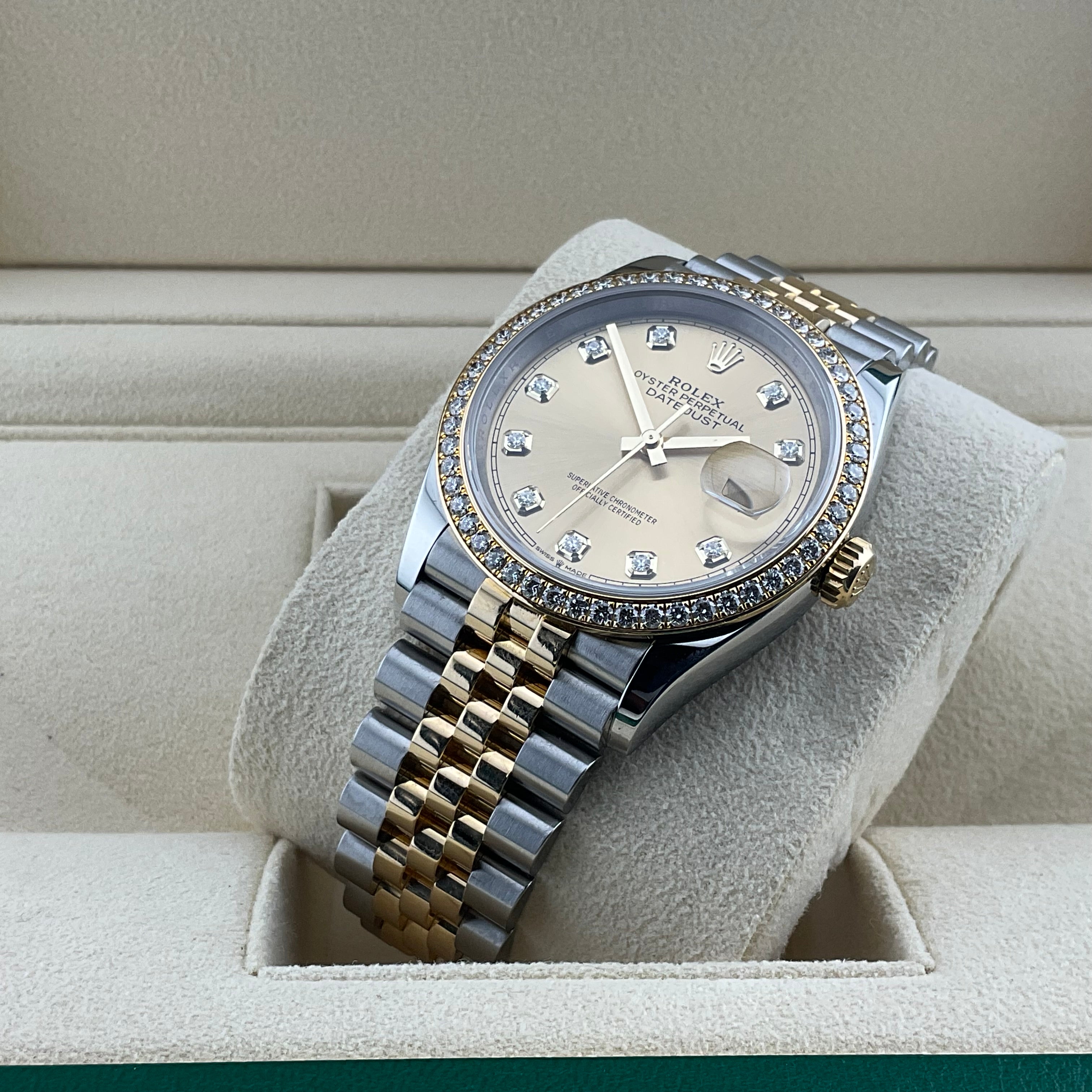 Rolex Datejust 36 | 126283RBR champagne jubilee | 2021 | full set