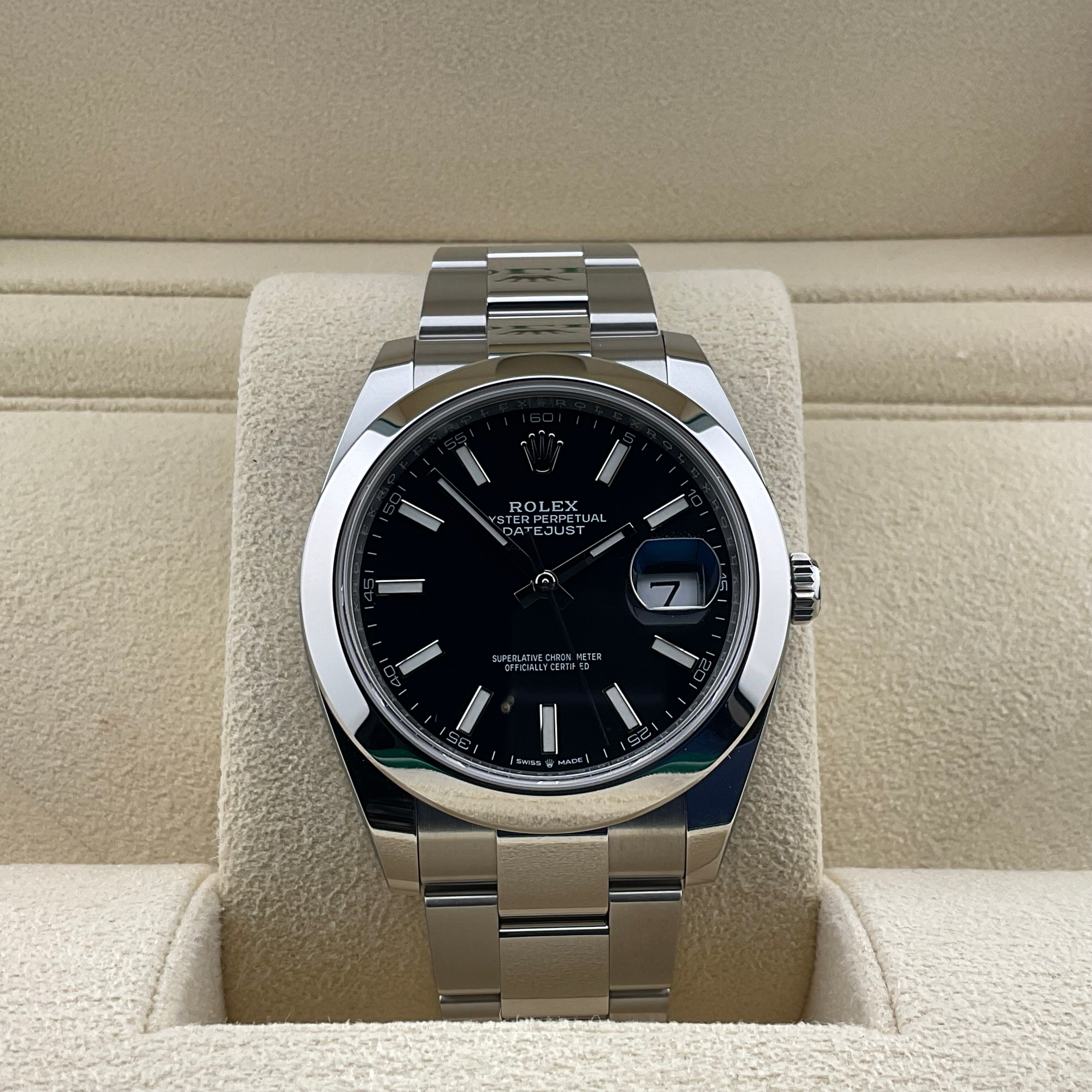 Rolex Datejust 41 | 126300 schwarz oyster | 2023 | full set