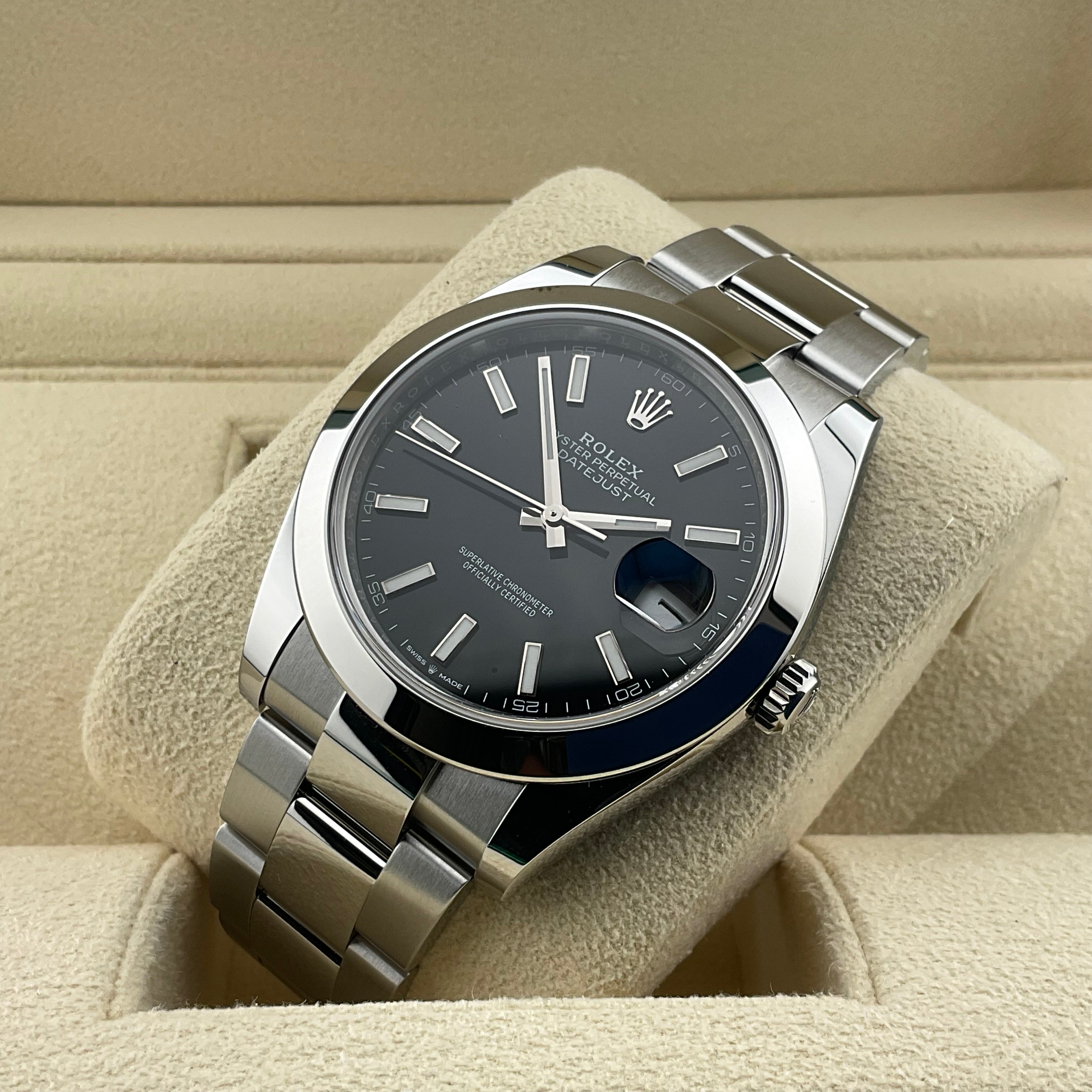 Rolex Datejust 41 | 126300 schwarz oyster | 2023 | full set