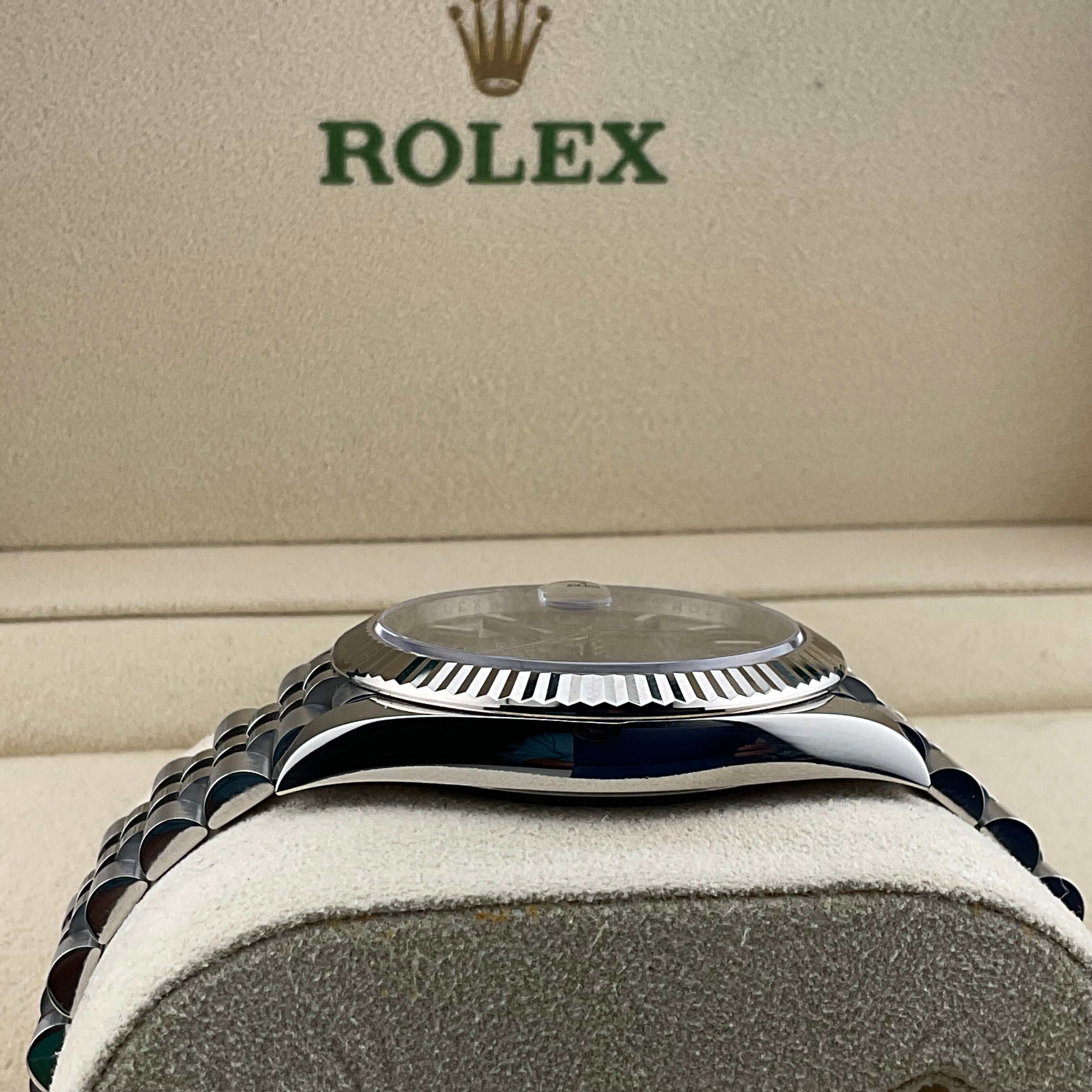 Rolex Datejust 41 | 126334 rhodium jubilee | 2023 | full set