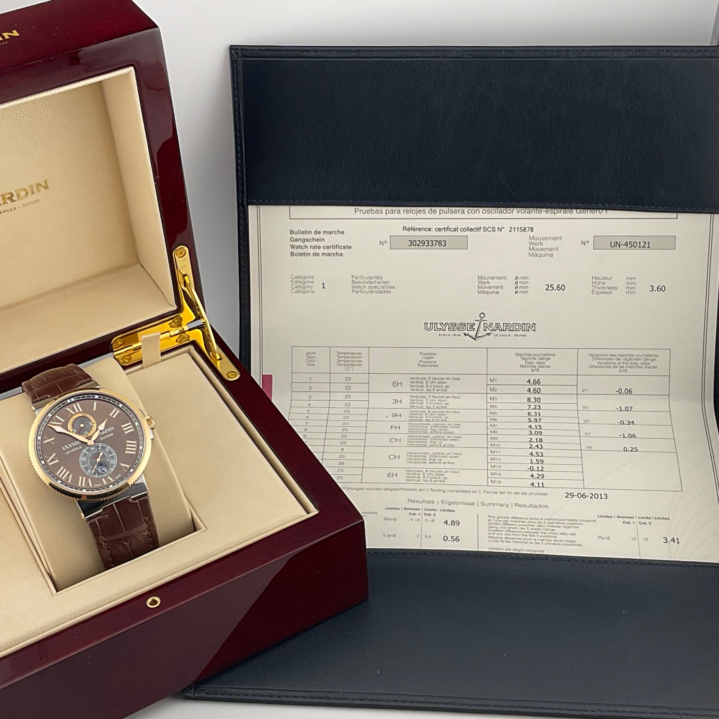 Ulysse Nardin Maxi Marine | 265-67/45 | 2017 full set