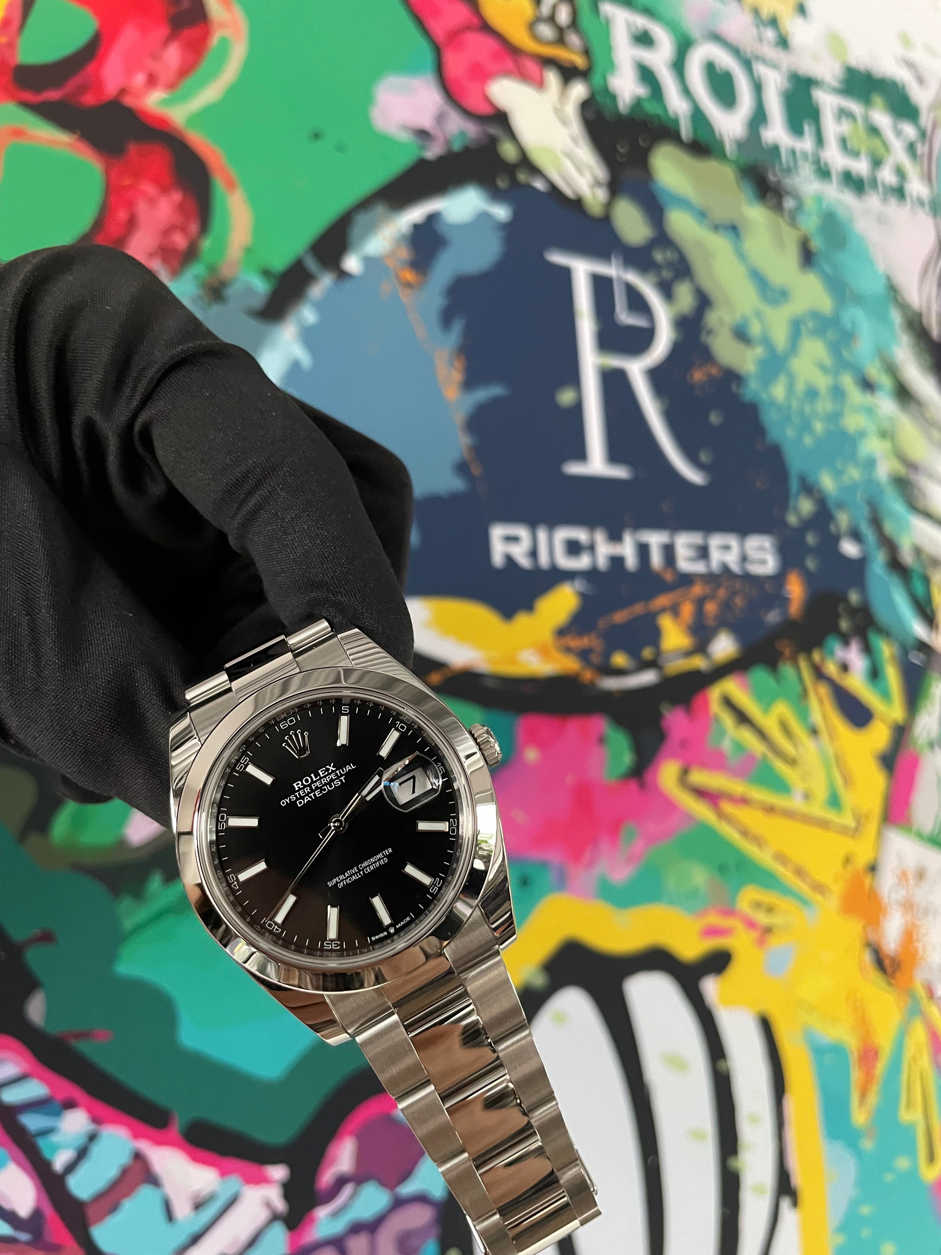 Rolex Datejust 41 | 126300 schwarz oyster | 2023 | full set