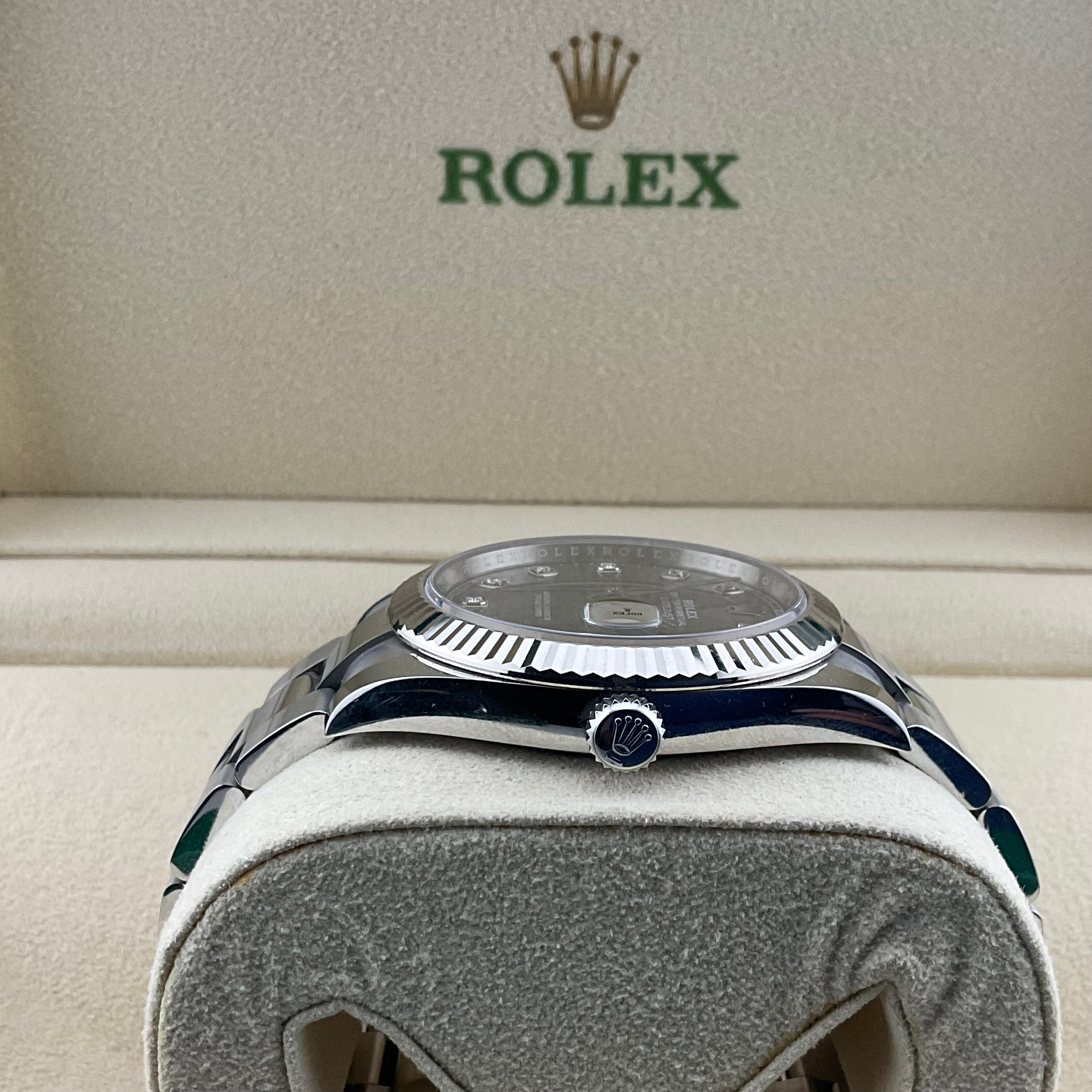 Rolex Datejust 41 | 126334 rhodium Diamant oyster | 2021 | full set