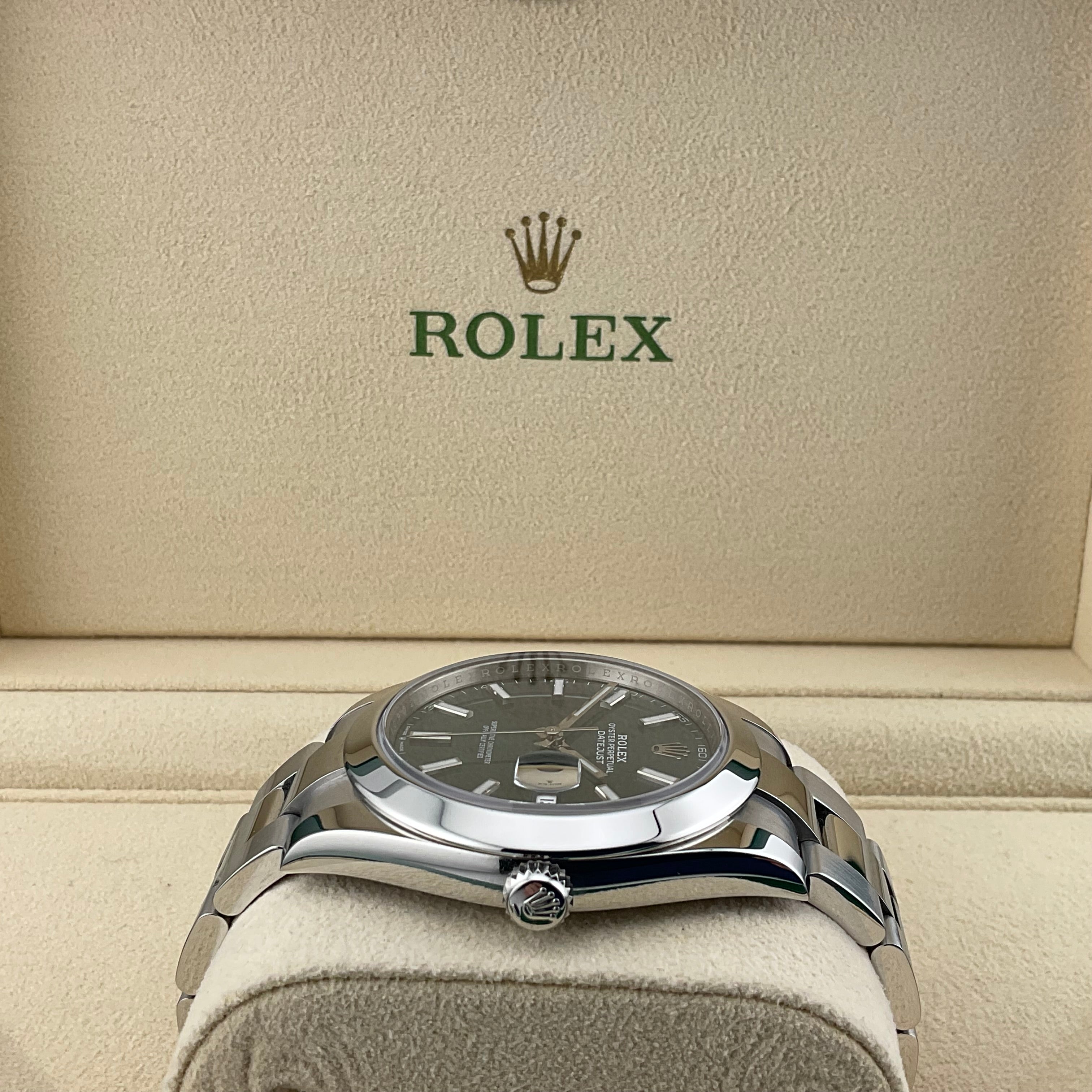 Rolex Datejust 41 | 126300 grün oyster | 2022 | full set