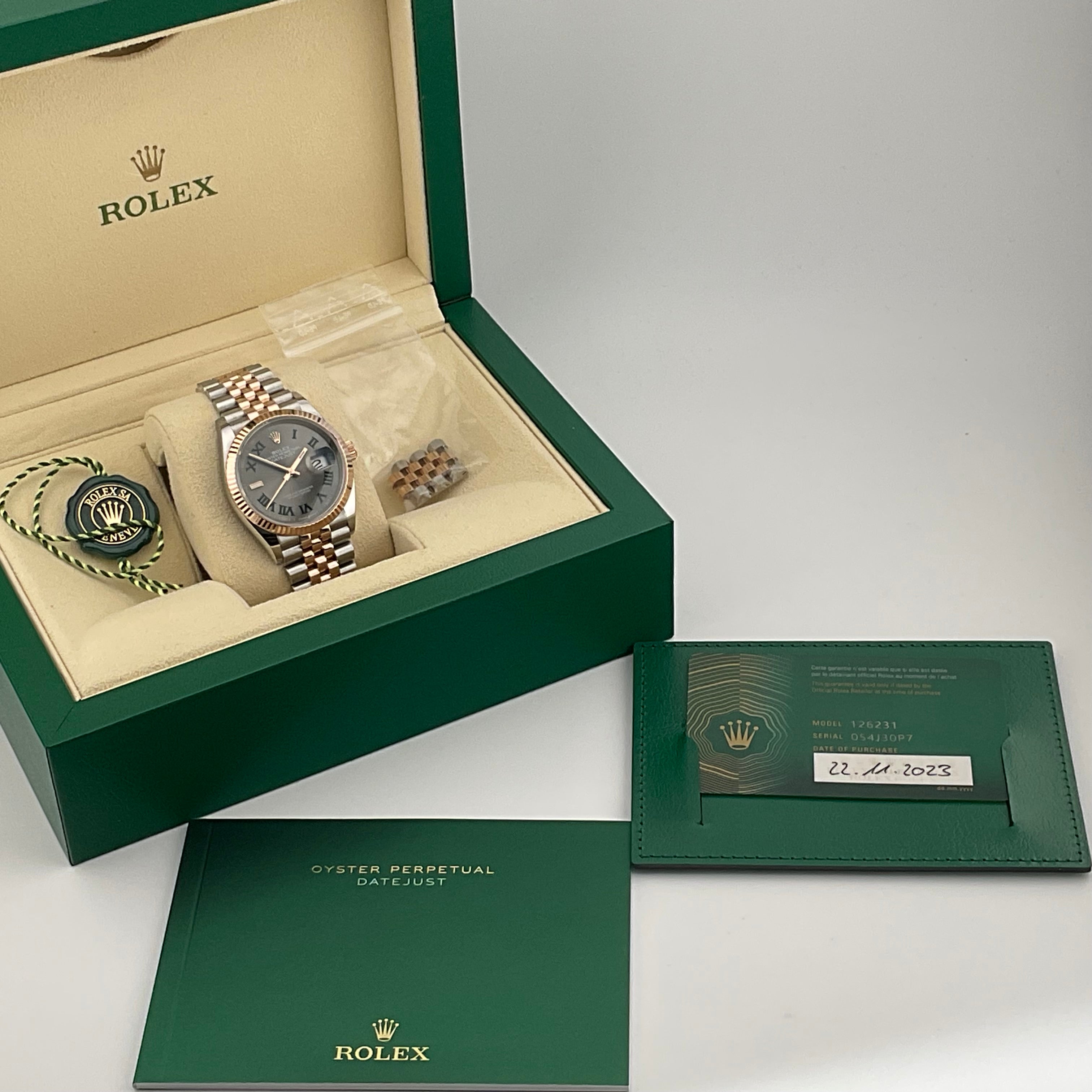 Rolex Datejust 36 | 126231 wimbledon jubilee | 2023 | full set