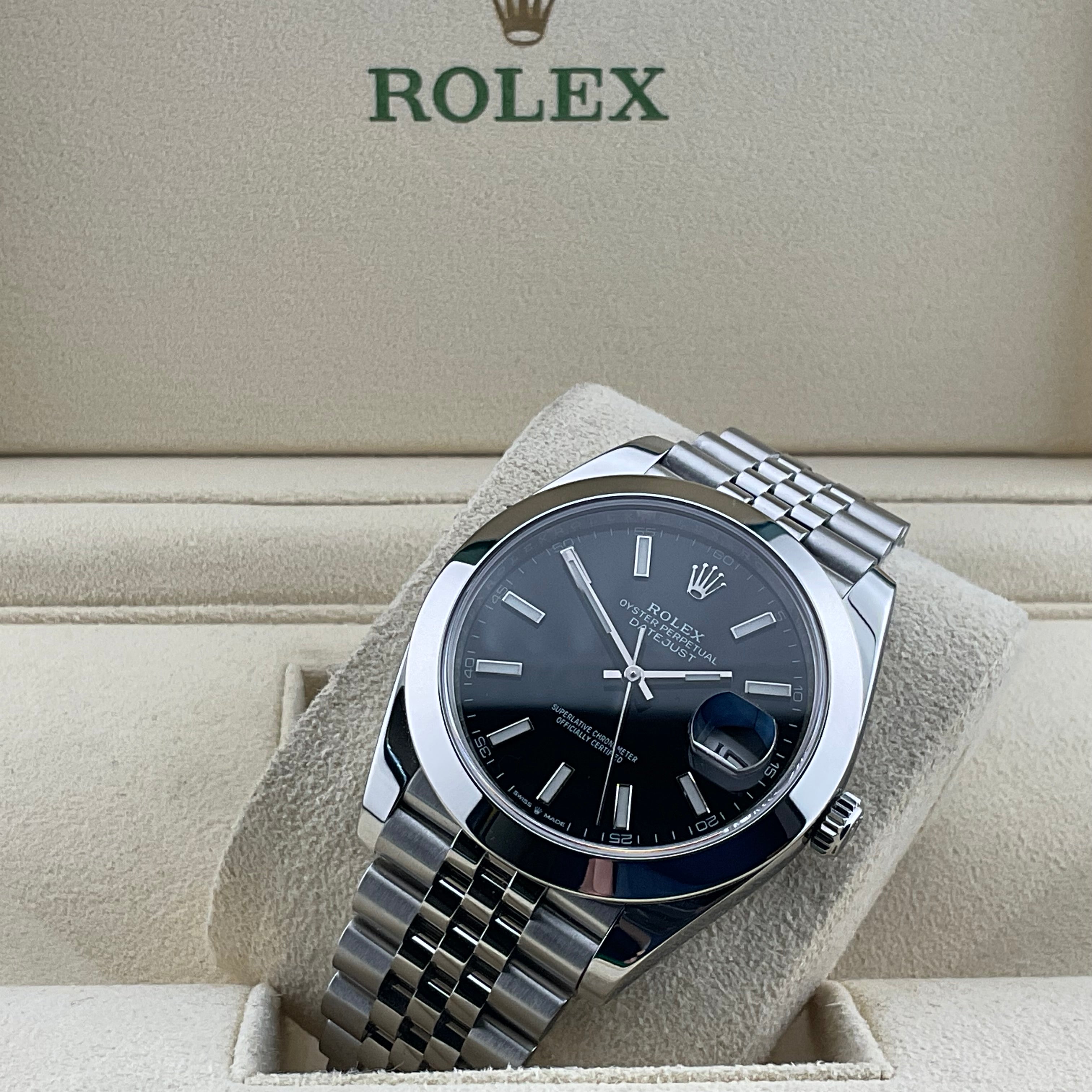 Rolex Datejust 41 | 126300 schwarz jubilee | 2021 | full set