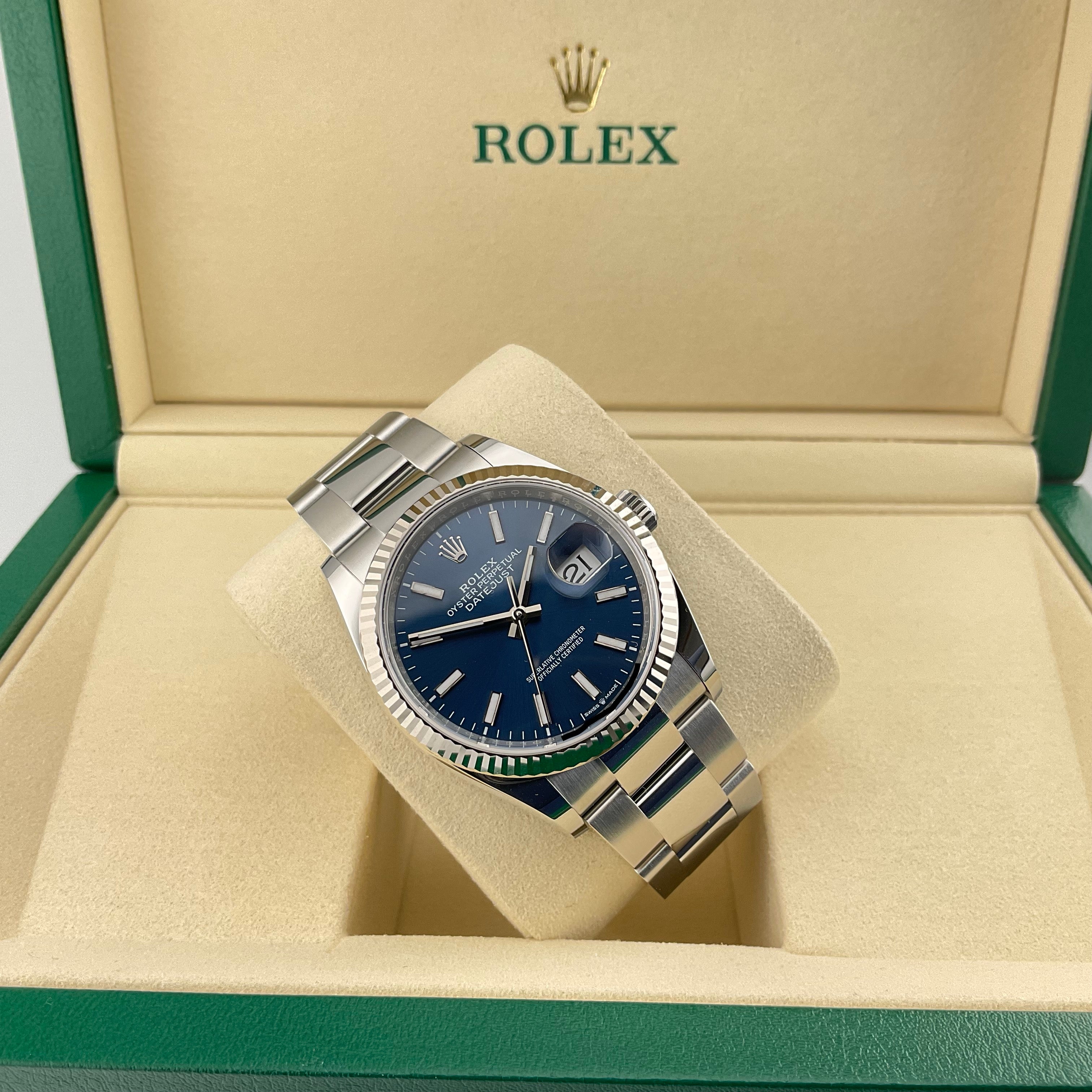 Rolex Datejust 36 | 126234 blau oyster | 2026 | full set ungetragen