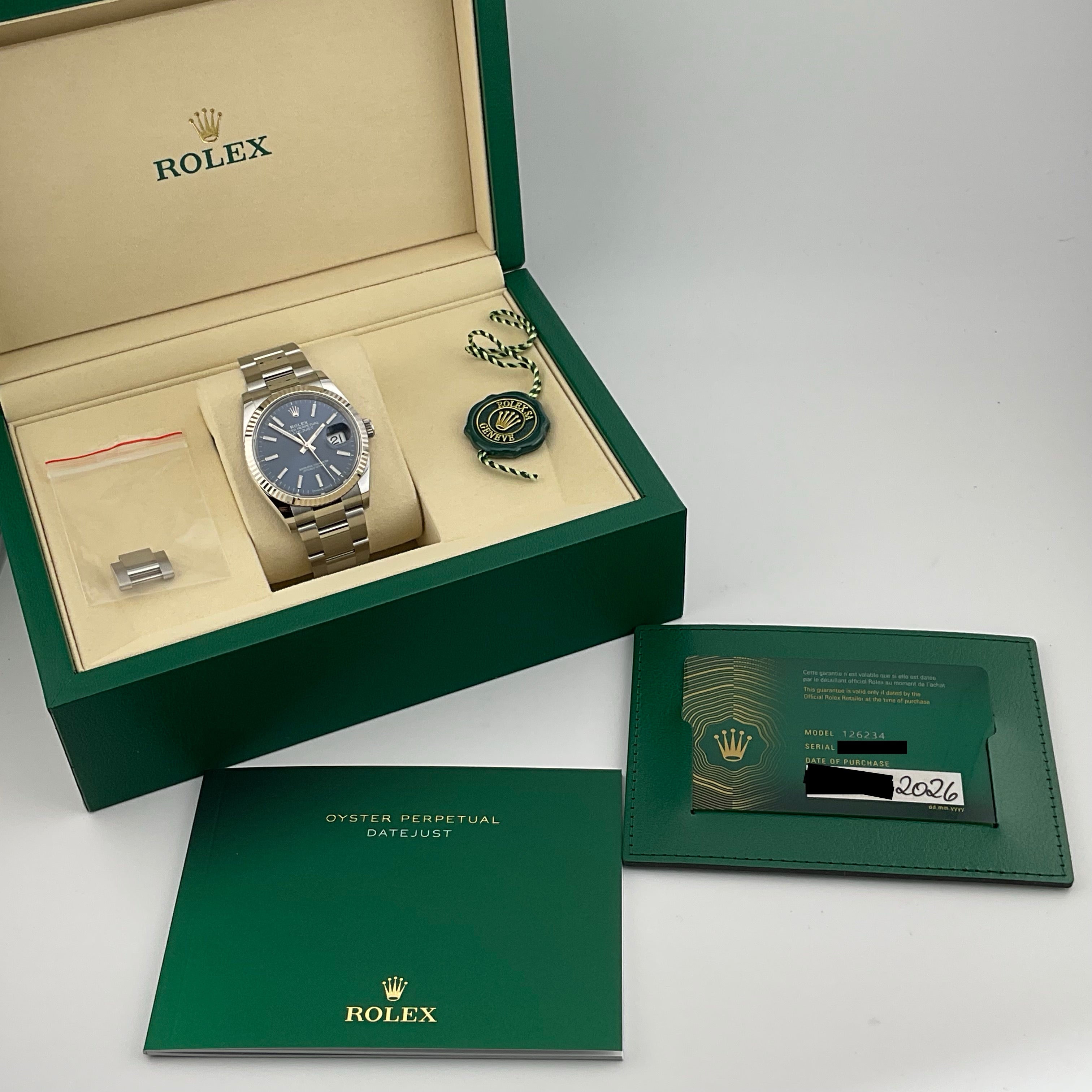 Rolex Datejust 36 | 126234 blau oyster | 2026 | full set ungetragen