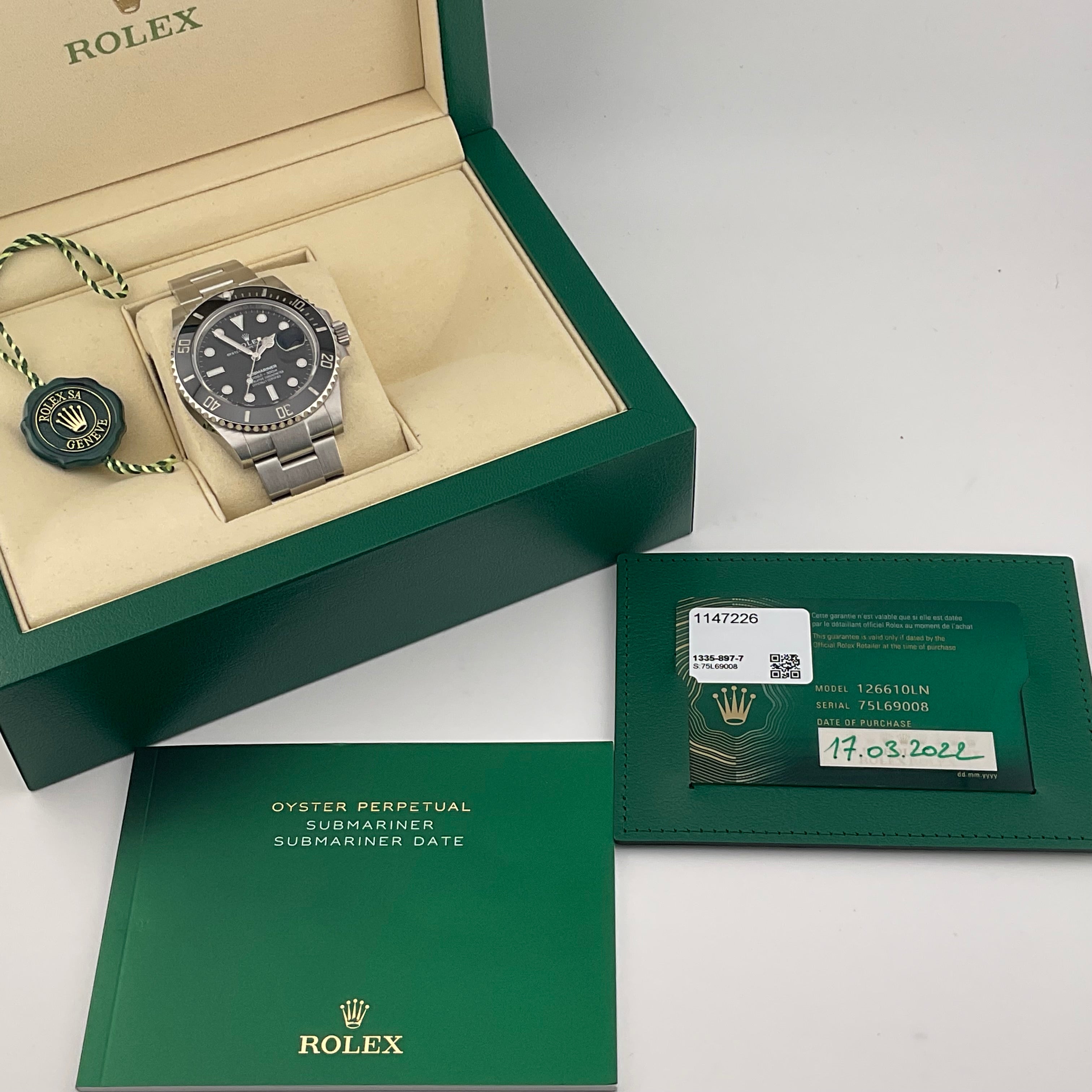 Rolex Submariner Date | 126610LN | 2022 | Full Set
