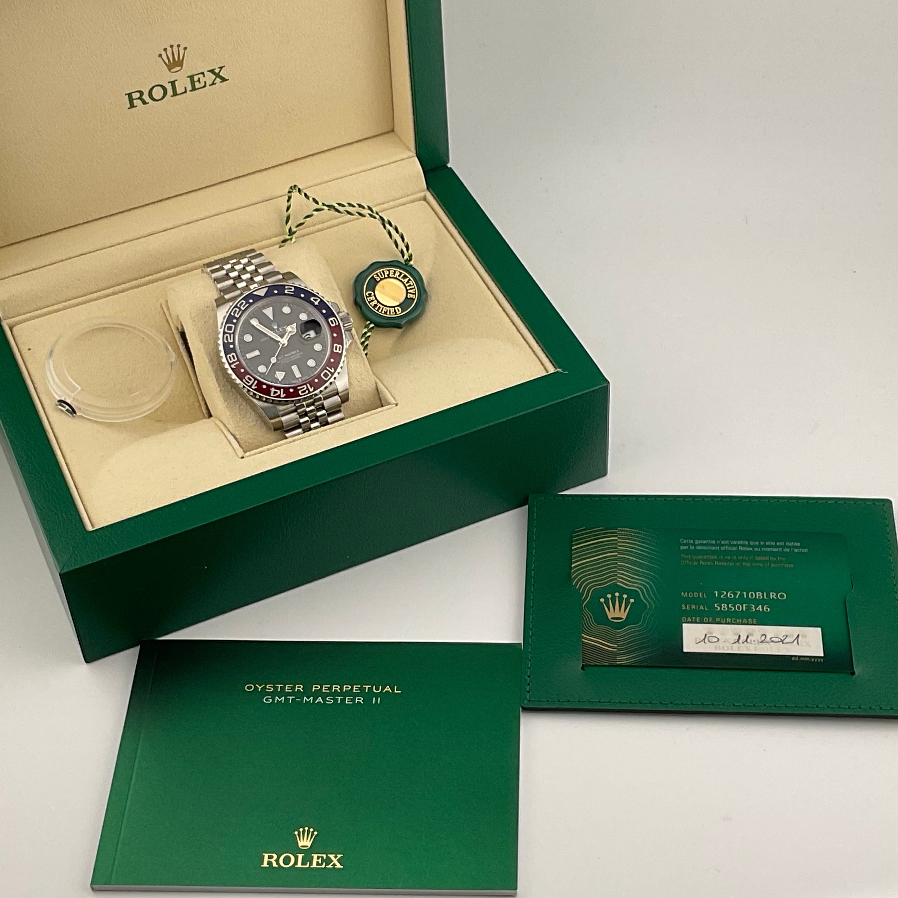 Rolex GMT Master II Pepsi | 126710BLRO | 2021 | Full Set