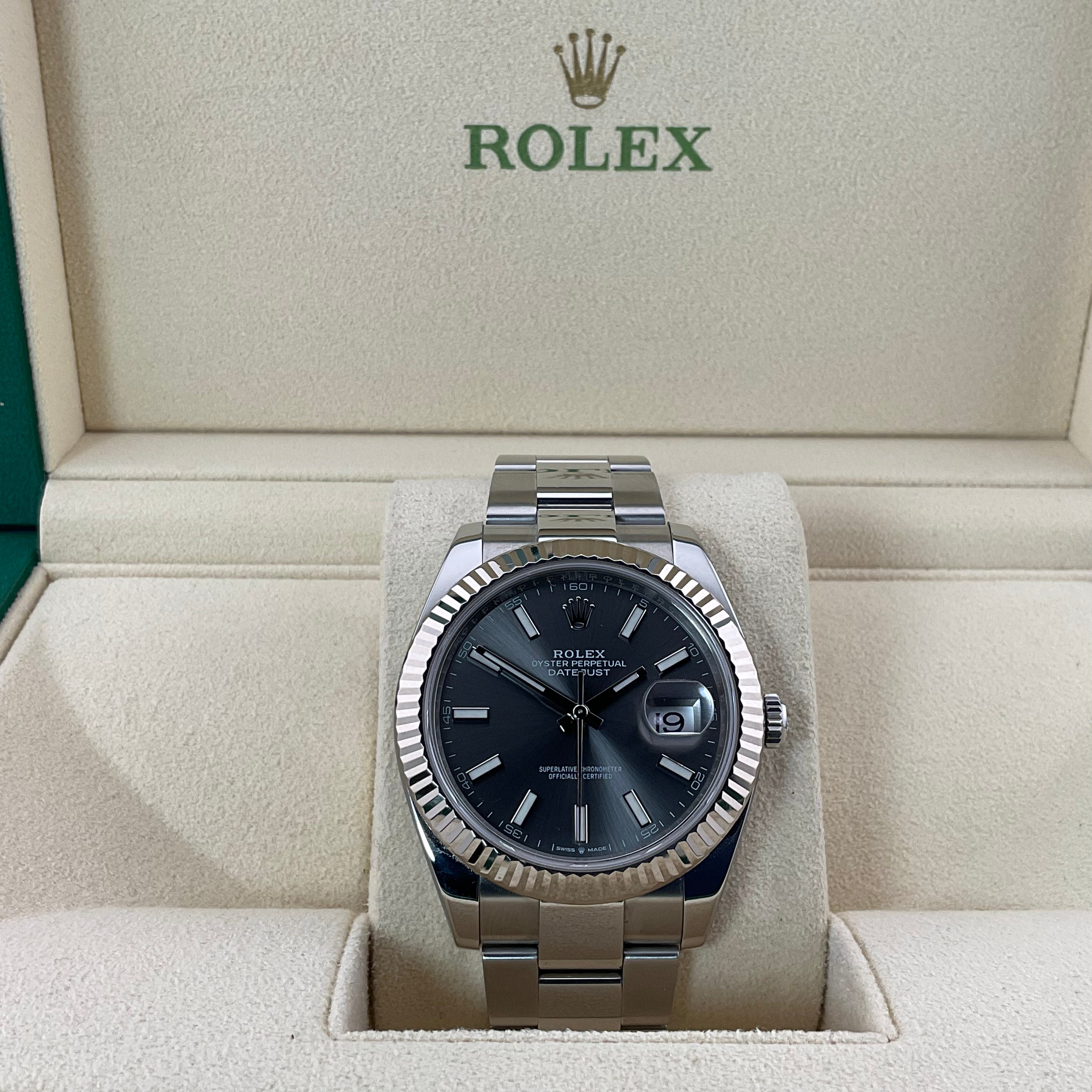 Rolex Datejust 41 | 126334 rhodium oyster | 2023 | full set