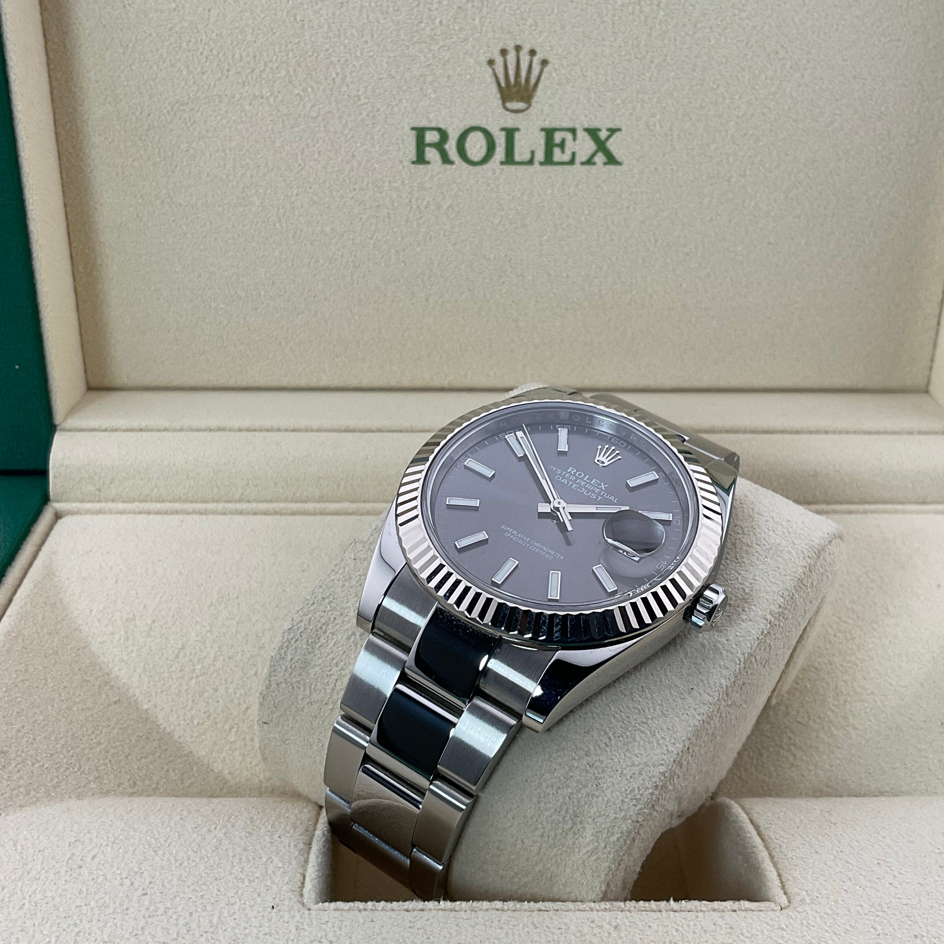 Rolex Datejust 41 | 126334 rhodium oyster | 2023 | full set