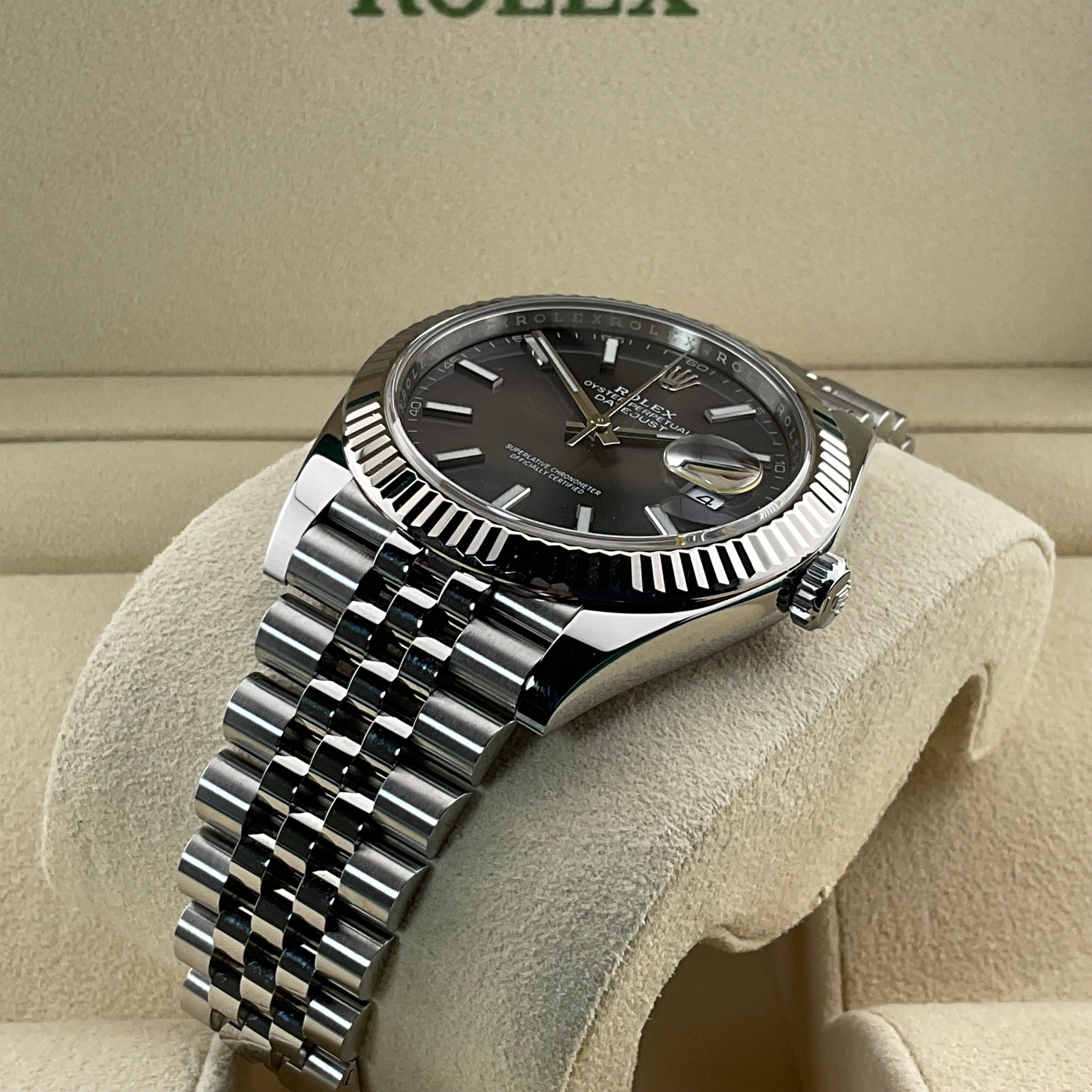 Rolex Datejust 41 | 126334 rhodium jubilee | 2021 | full set