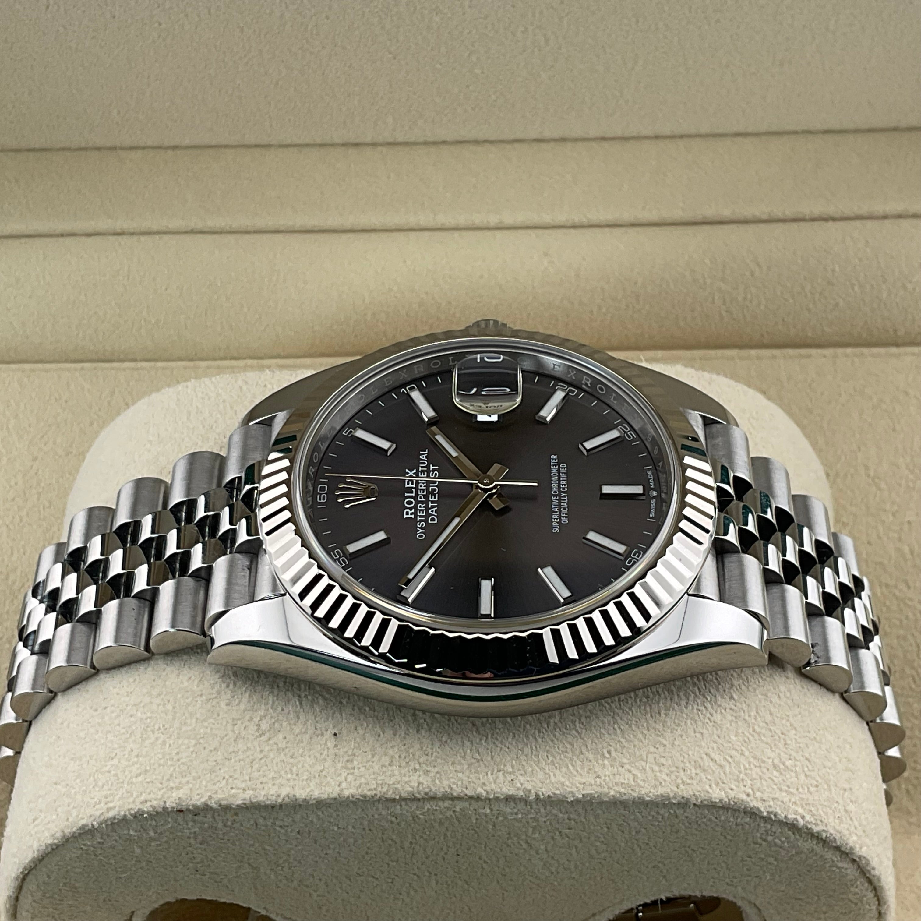Rolex Datejust 41 | 126334 rhodium jubilee | 2021 | full set