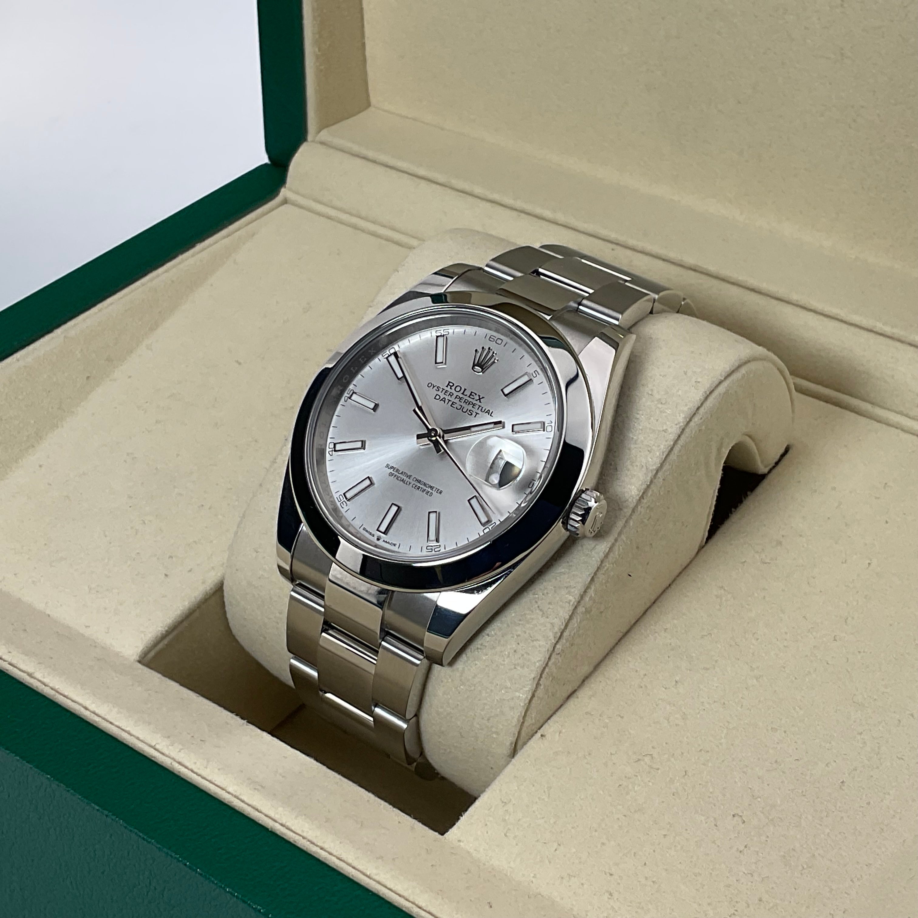 Rolex Datejust 41 | 126300 silber oyster | 2025 | full set