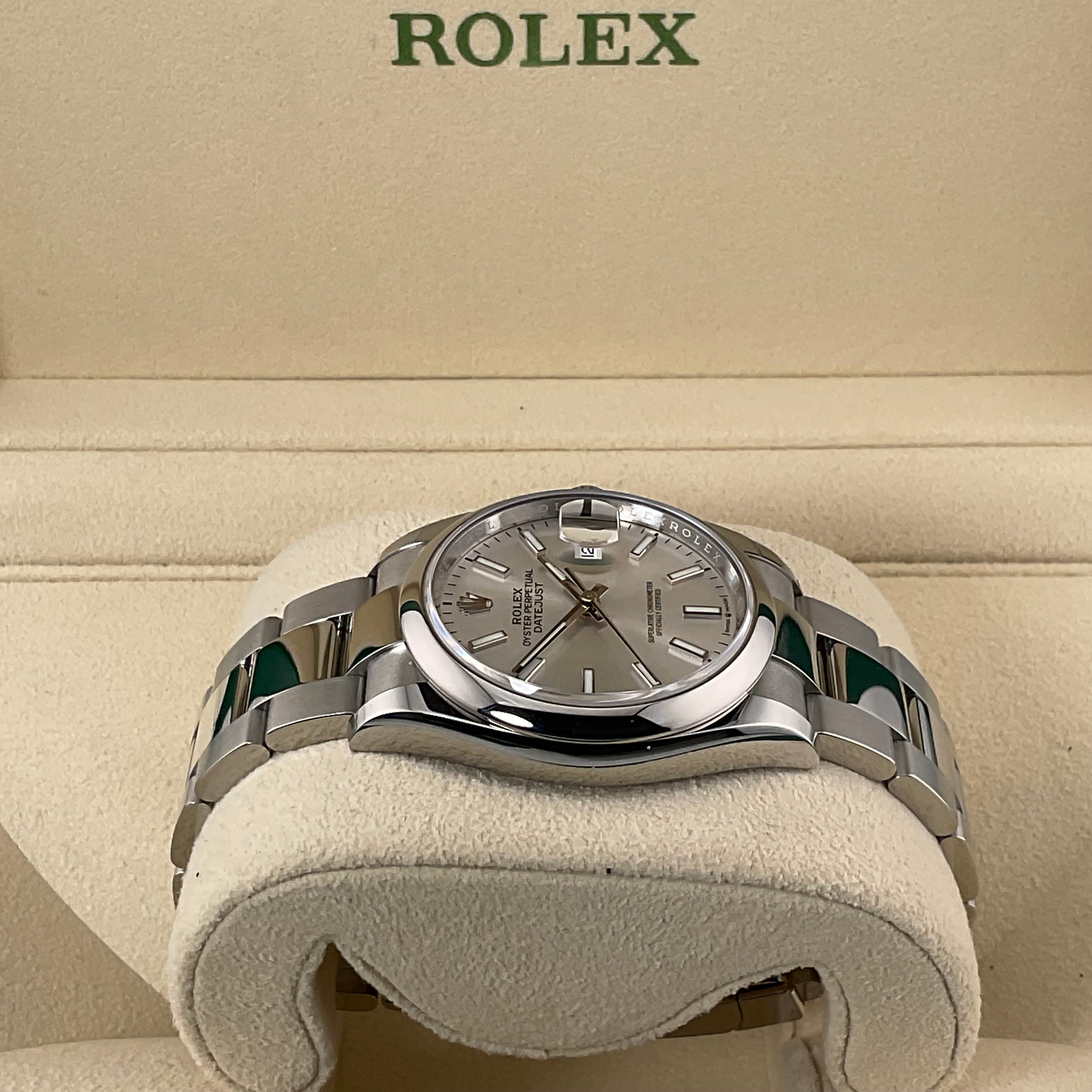 Rolex Datejust 36 | 126200 silber oyster | 2023 | full set | ungetragen